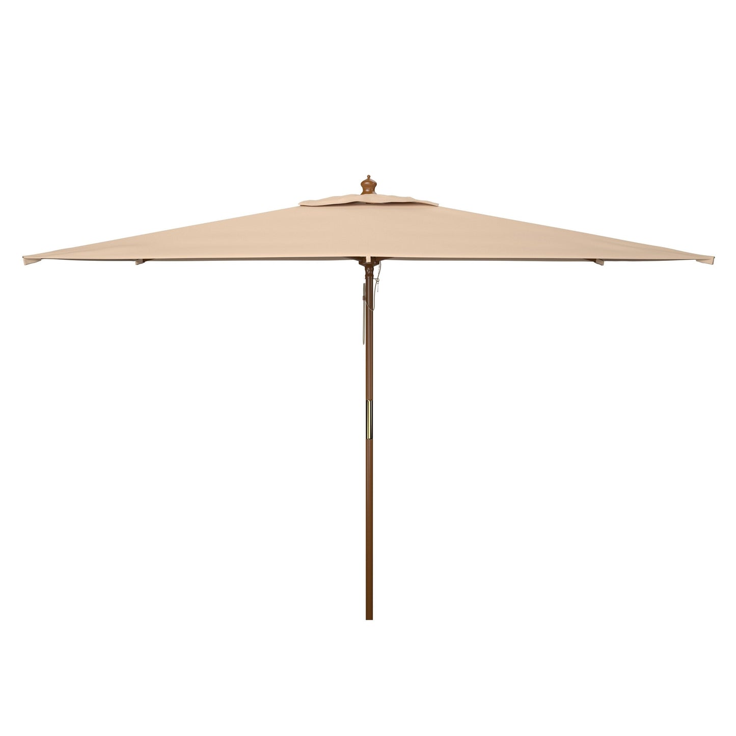 Ombrellone da giardino SAFAVIEH Outdoor Glauca da 3,3 metri con pulegge in legno