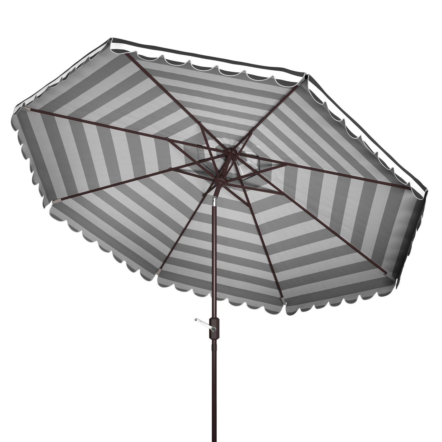 Parapluie da esterno rotondo da 3,3 metri (11 piedi) con manovella SAFAVIEH Jaylee