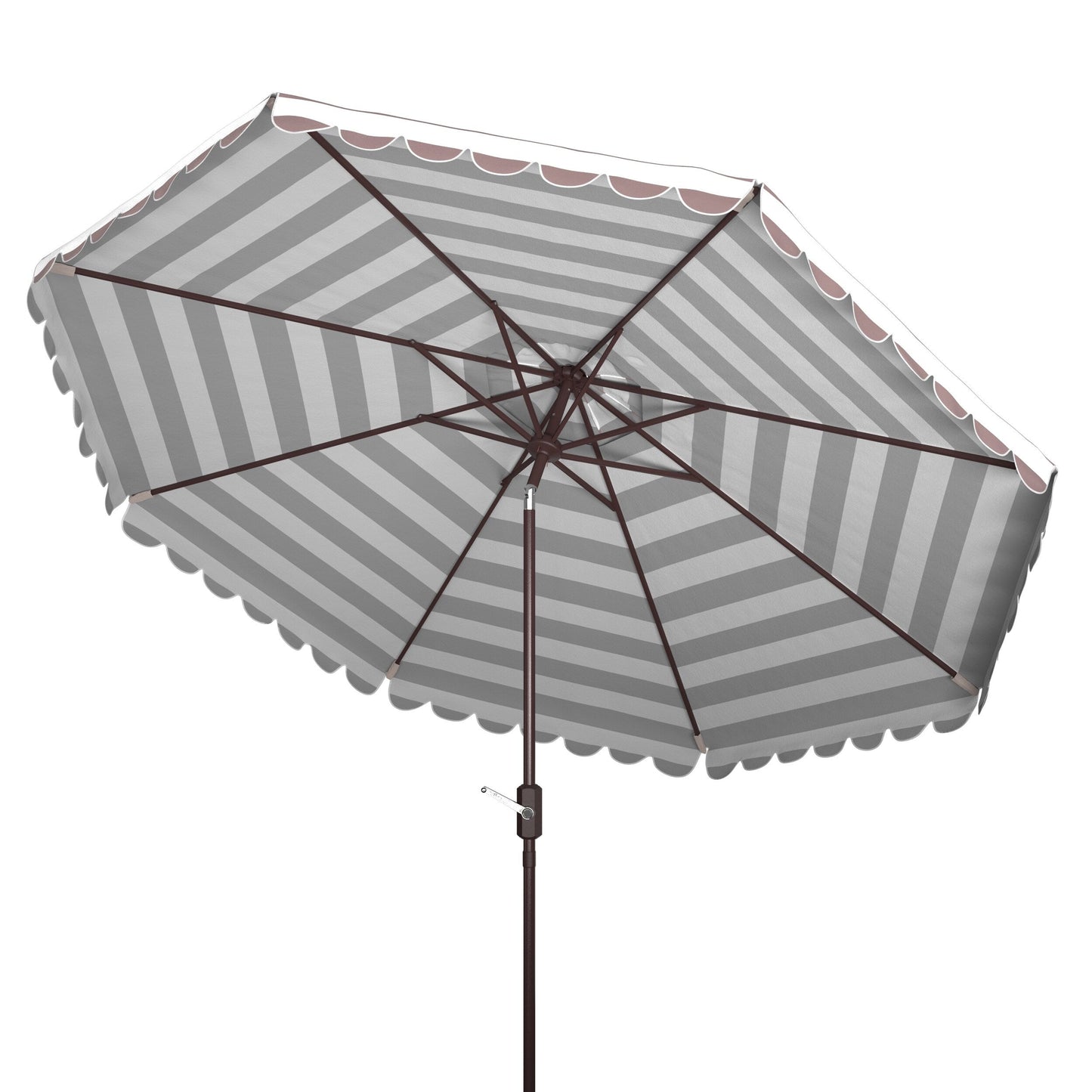 Parapluie da esterno rotondo da 3,3 metri (11 piedi) con manovella SAFAVIEH Jaylee