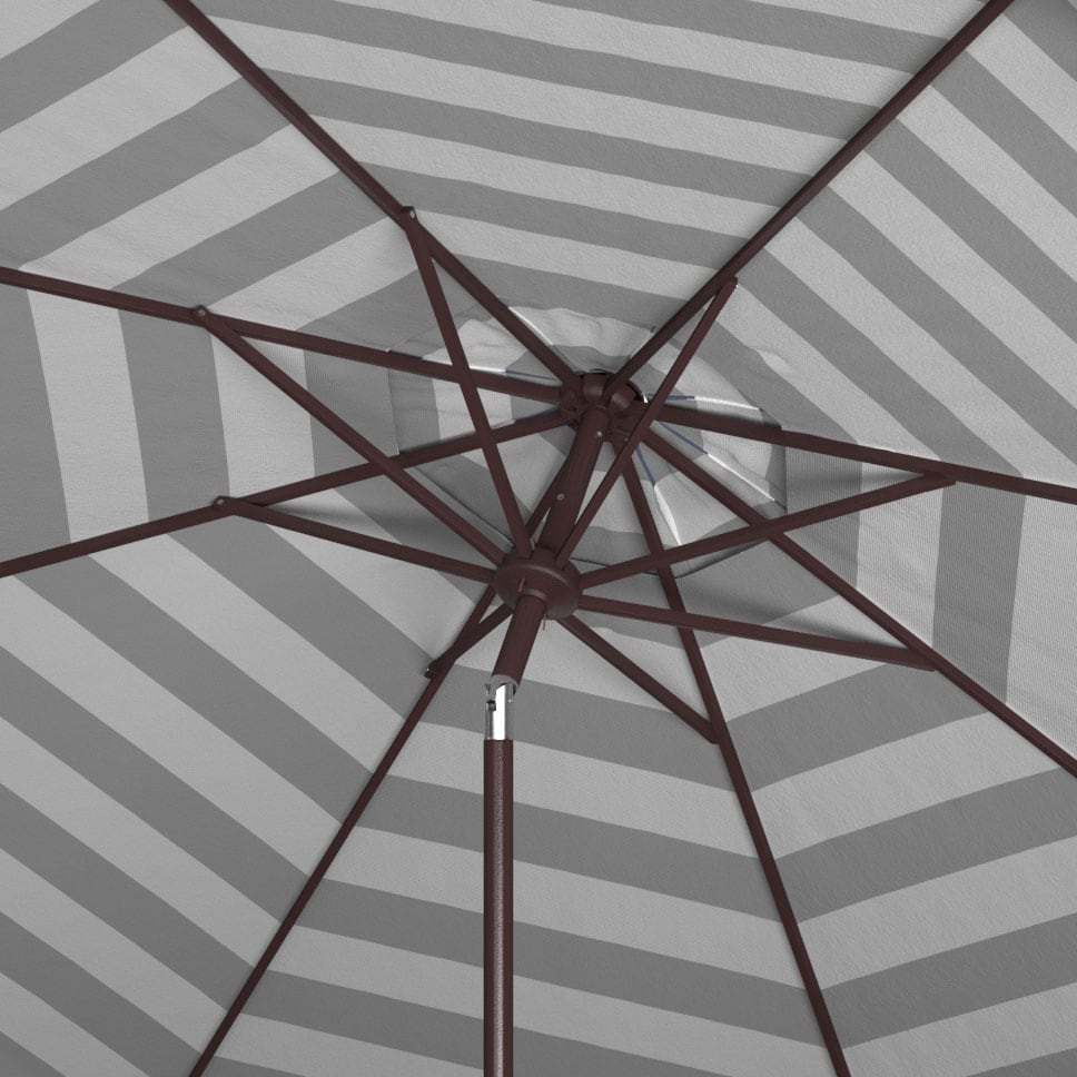 Parapluie da esterno rotondo da 3,3 metri (11 piedi) con manovella SAFAVIEH Jaylee
