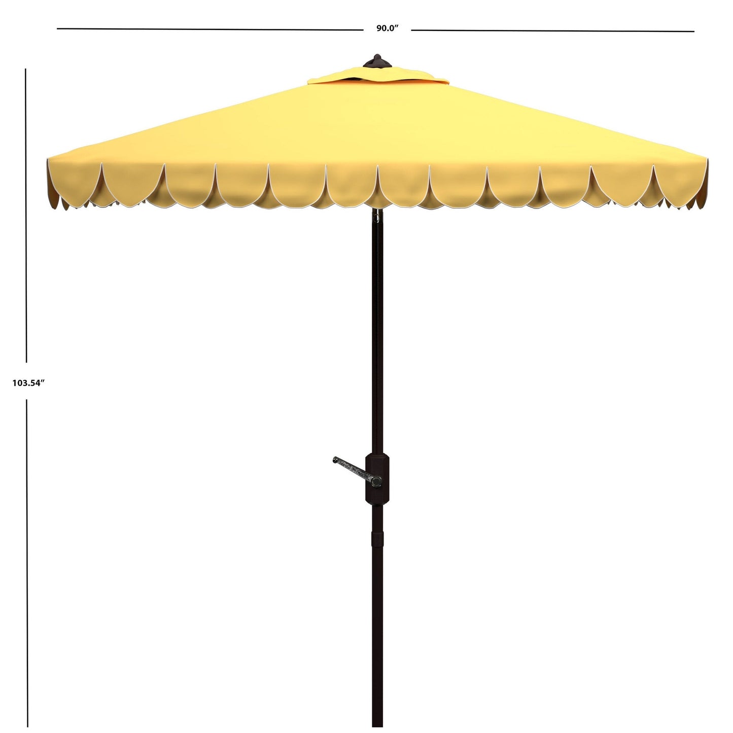 Ombrellone da giardino SAFAVIEH Kjerstin Valance da 2,7 m con doppia copertura