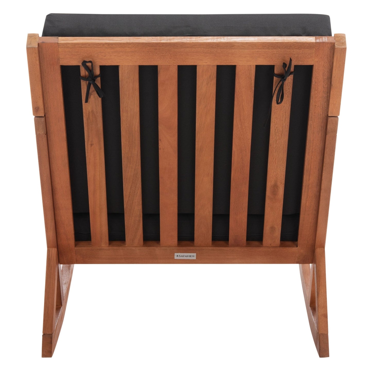 Sedia a dondolo da esterno Makaila di SAFAVIEH con cuscino - 66L x 79P x 97H (cm)