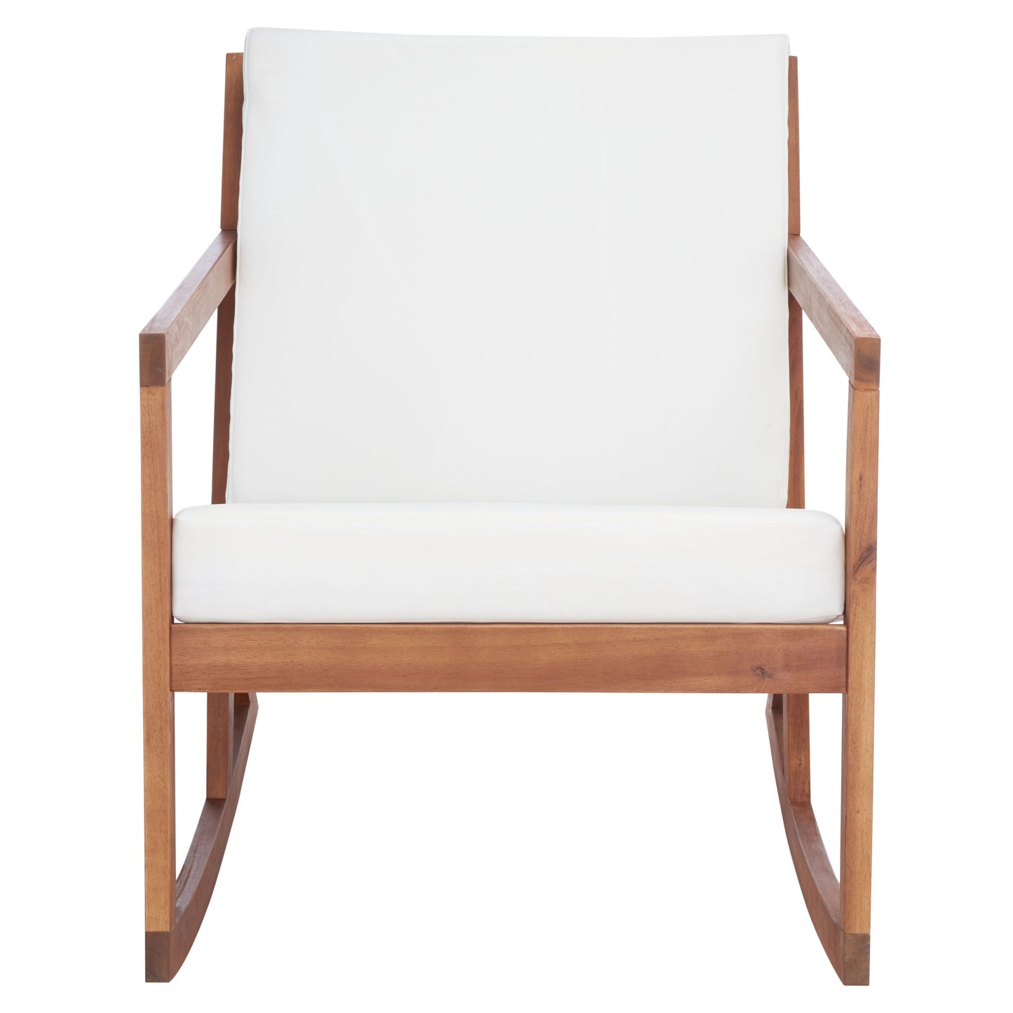 Sedia a dondolo da esterno Makaila di SAFAVIEH con cuscino - 66L x 79P x 97H (cm)