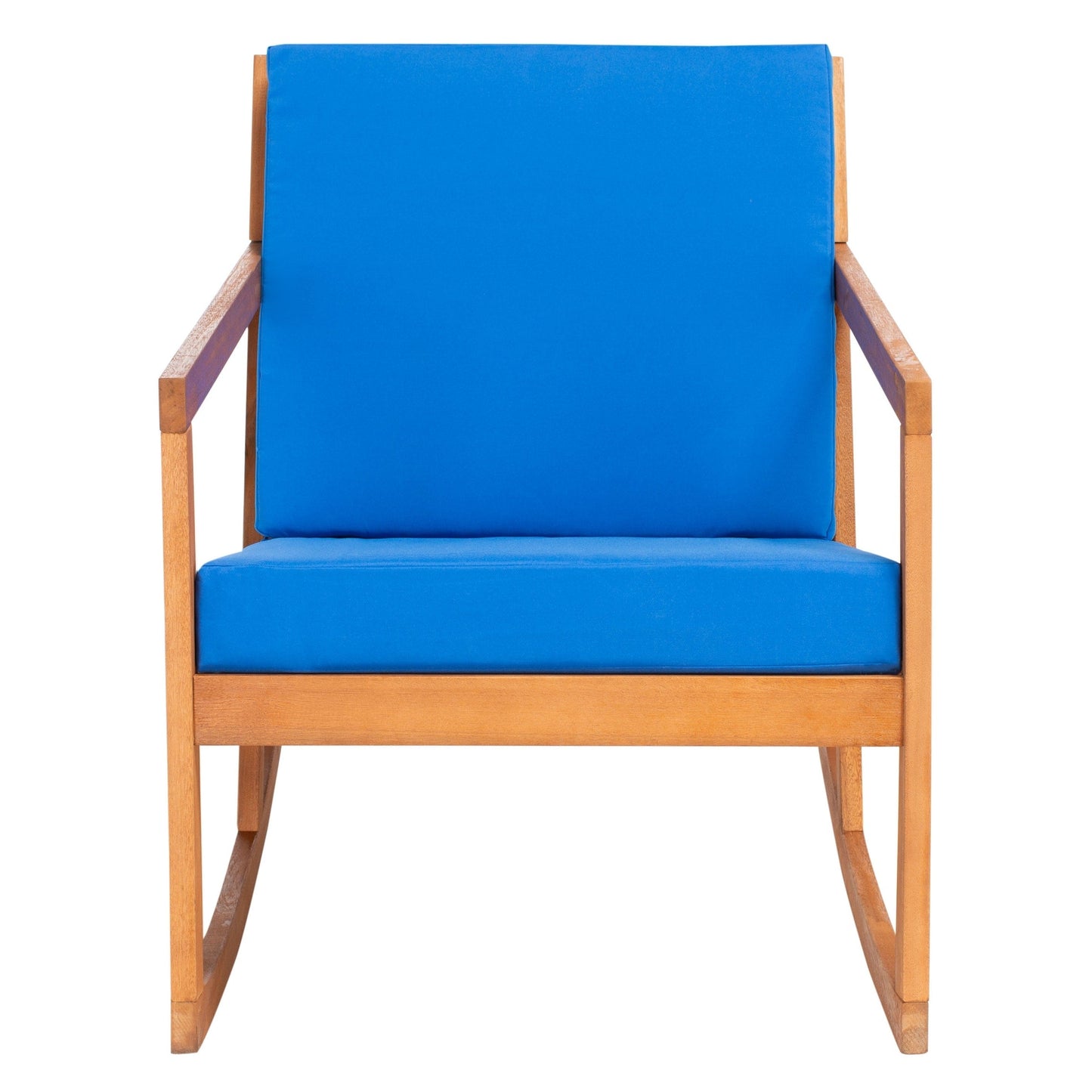 Sedia a dondolo da esterno Makaila di SAFAVIEH con cuscino - 66L x 79P x 97H (cm)