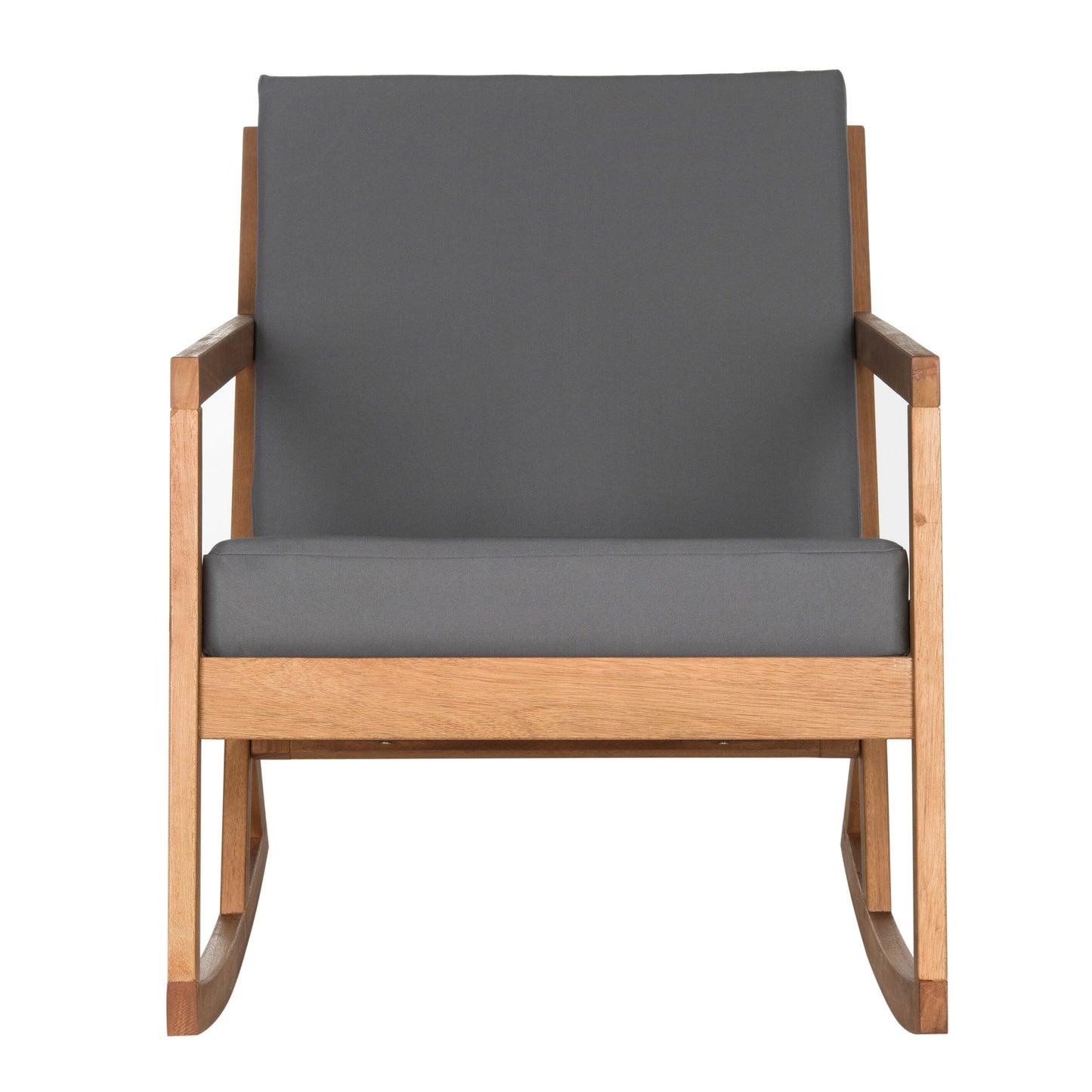 Sedia a dondolo da esterno Makaila di SAFAVIEH con cuscino - 66L x 79P x 97H (cm)