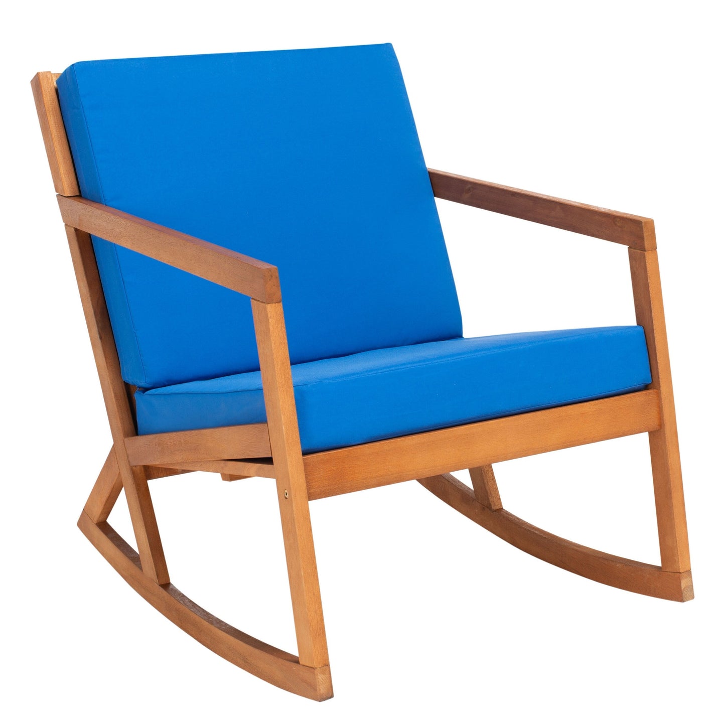 Sedia a dondolo da esterno Makaila di SAFAVIEH con cuscino - 66L x 79P x 97H (cm)