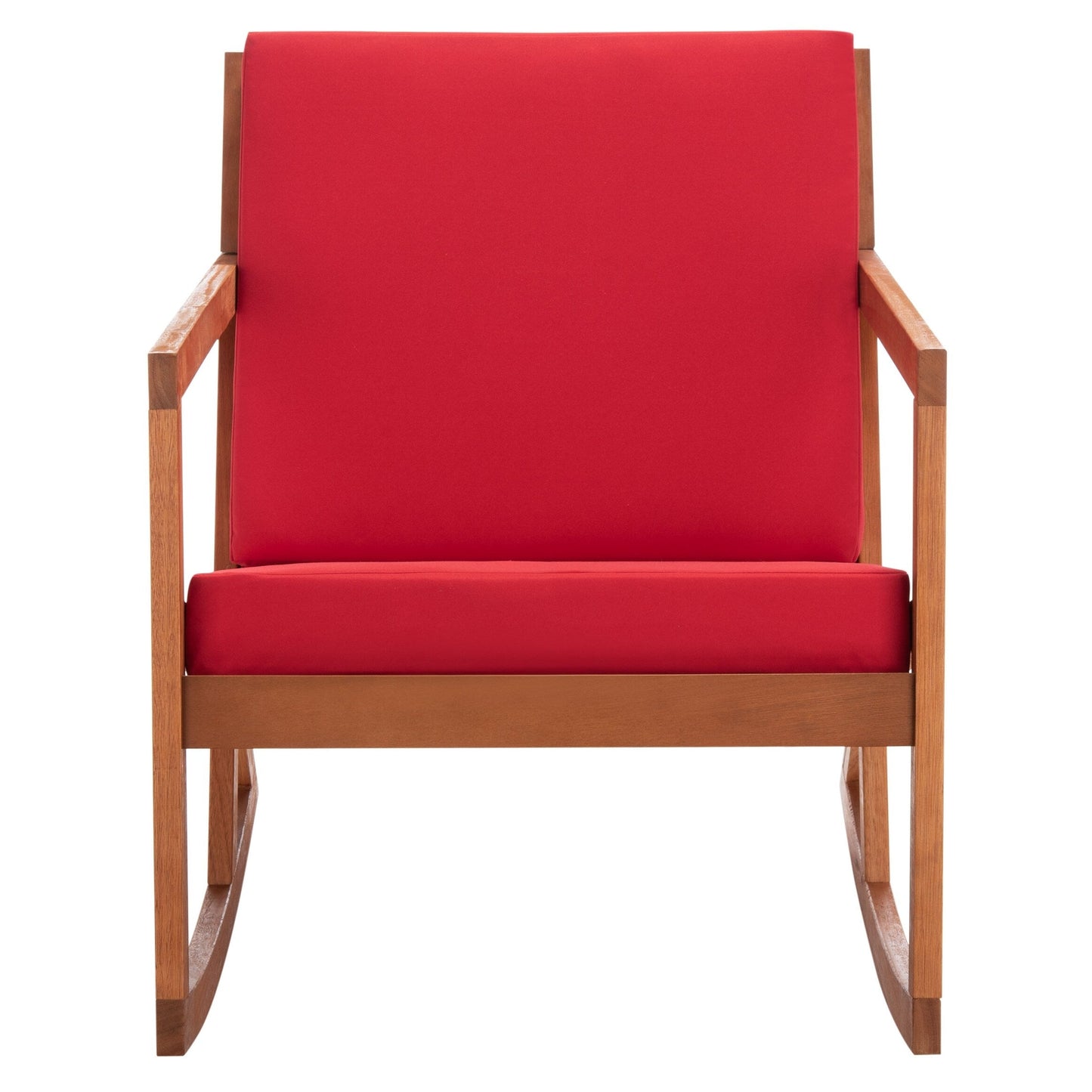 Sedia a dondolo da esterno Makaila di SAFAVIEH con cuscino - 66L x 79P x 97H (cm)