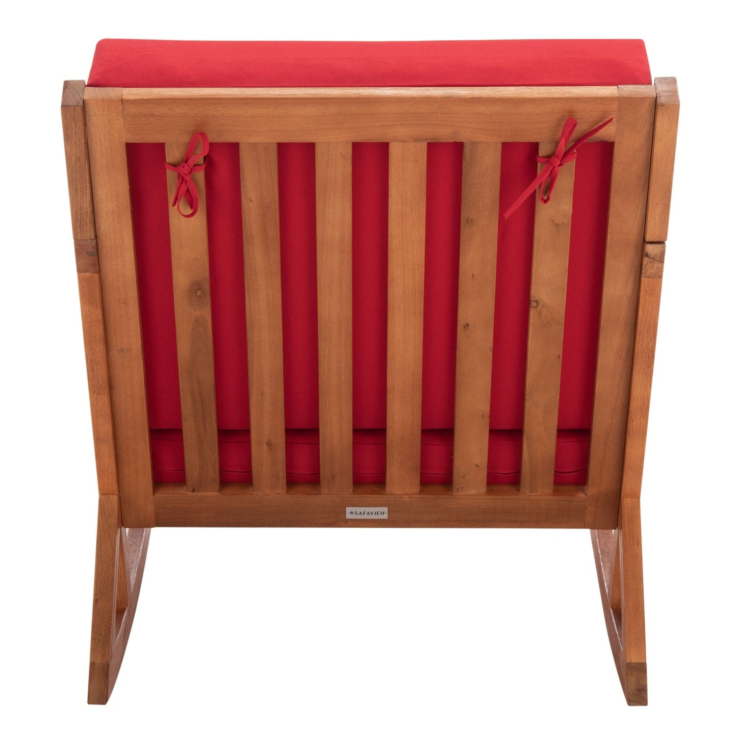 Sedia a dondolo da esterno Makaila di SAFAVIEH con cuscino - 66L x 79P x 97H (cm)