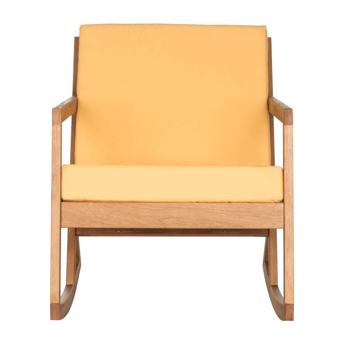 Sedia a dondolo da esterno Makaila di SAFAVIEH con cuscino - 66L x 79P x 97H (cm)