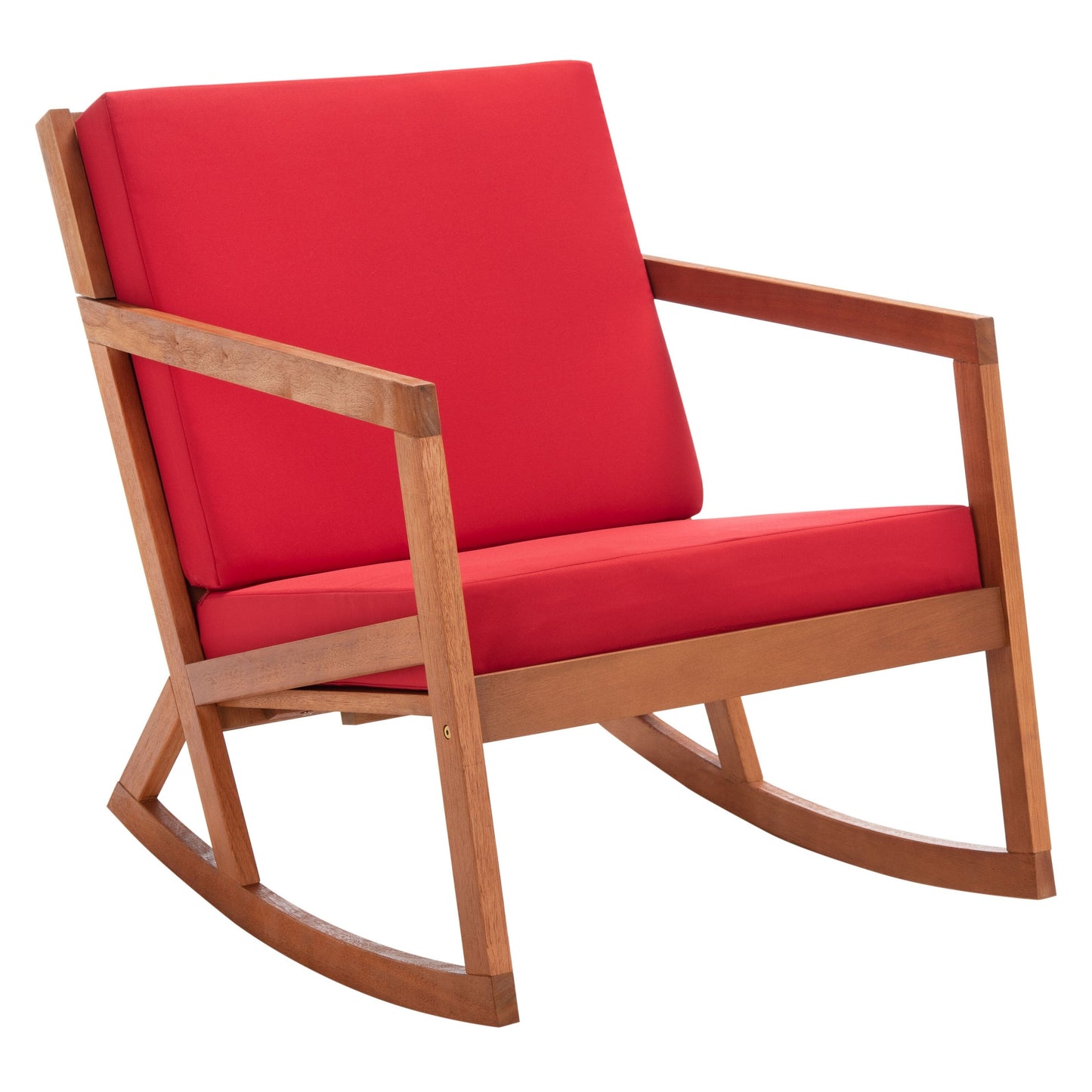 Sedia a dondolo da esterno Makaila di SAFAVIEH con cuscino - 66L x 79P x 97H (cm)