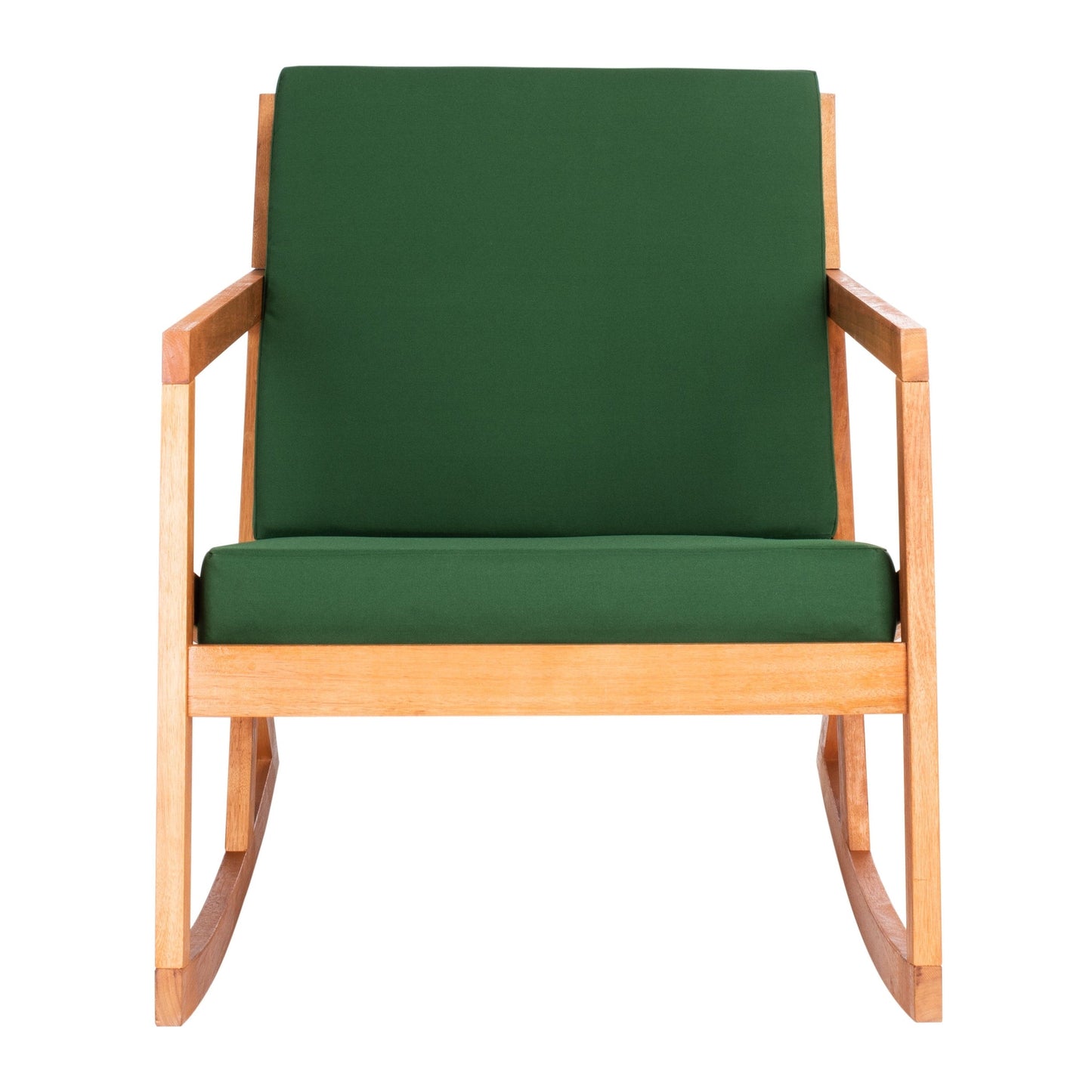 Sedia a dondolo da esterno Makaila di SAFAVIEH con cuscino - 66L x 79P x 97H (cm)