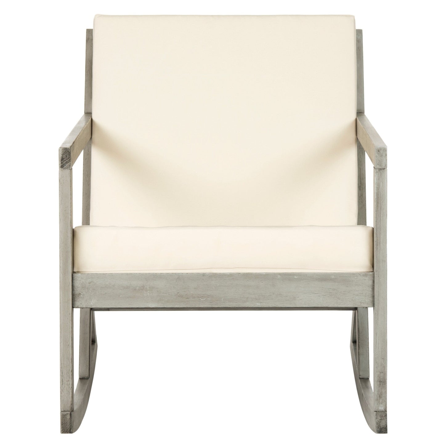 Sedia a dondolo da esterno Makaila di SAFAVIEH con cuscino - 66L x 79P x 97H (cm)