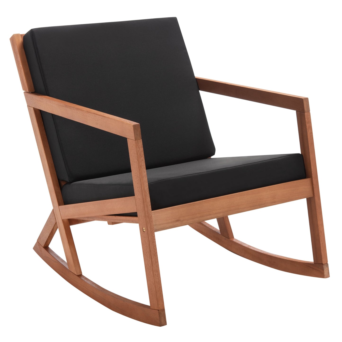 Sedia a dondolo da esterno Makaila di SAFAVIEH con cuscino - 66L x 79P x 97H (cm)