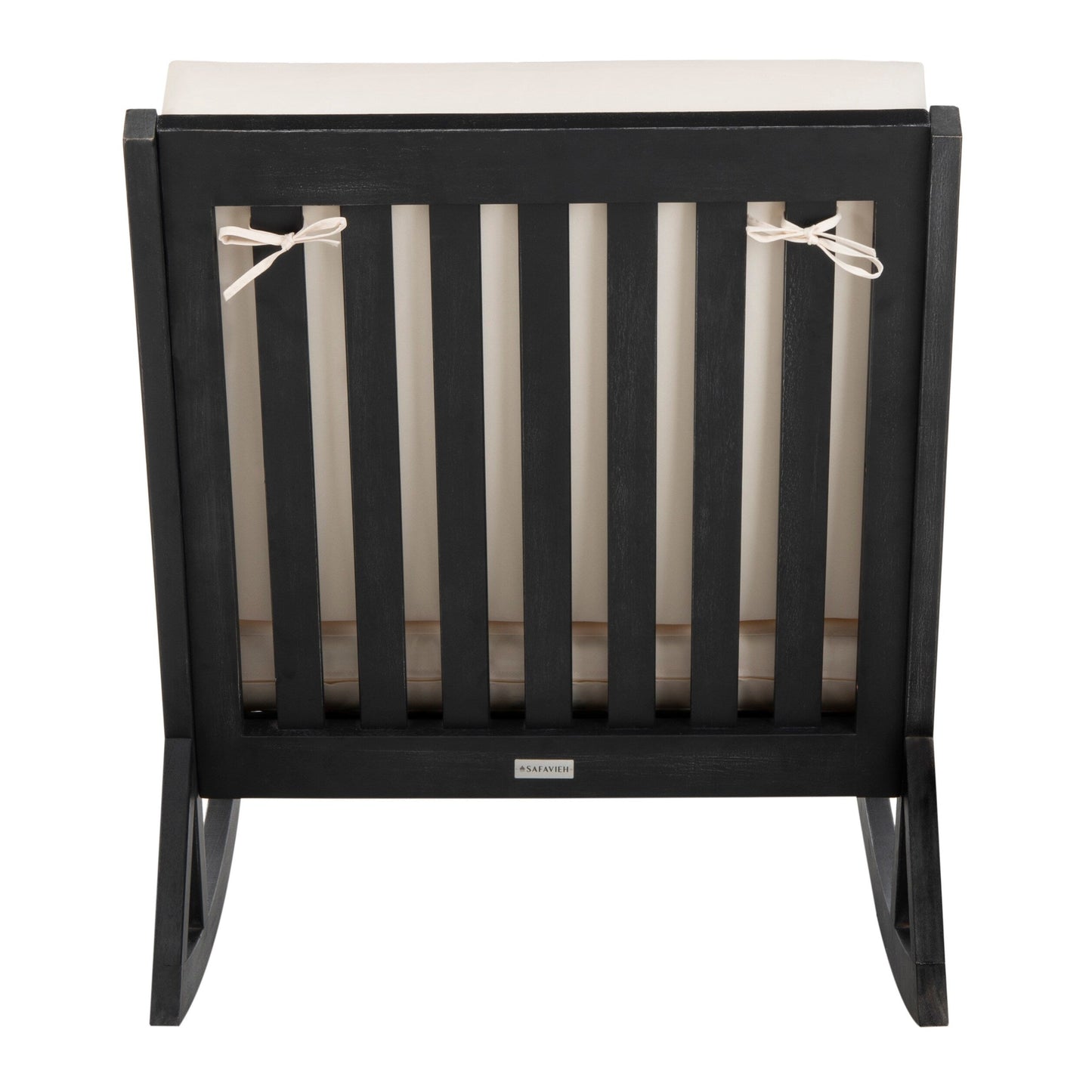 Sedia a dondolo da esterno Makaila di SAFAVIEH con cuscino - 66L x 79P x 97H (cm)