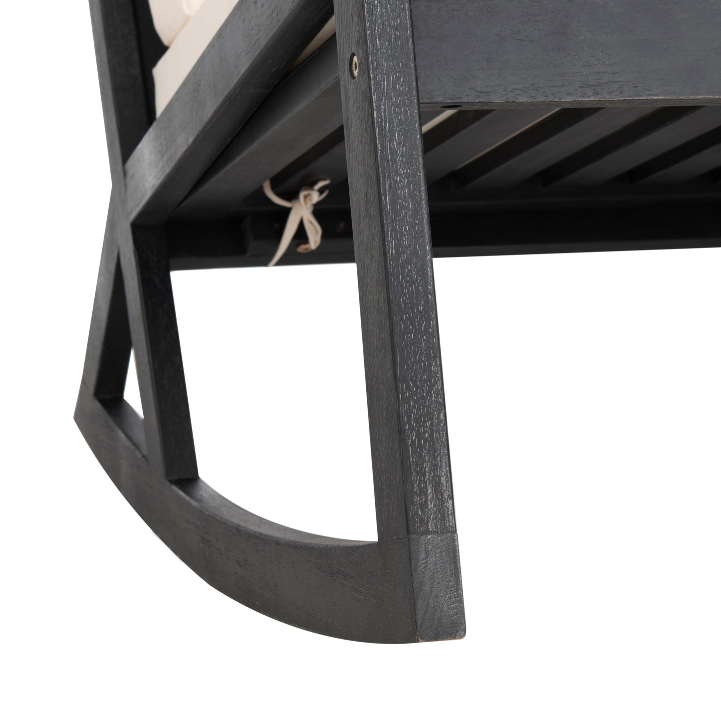Sedia a dondolo da esterno Makaila di SAFAVIEH con cuscino - 66L x 79P x 97H (cm)