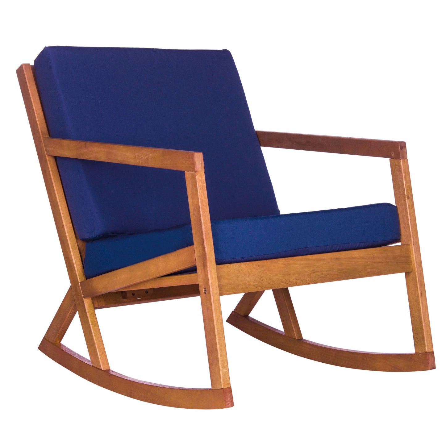 Sedia a dondolo da esterno Makaila di SAFAVIEH con cuscino - 66L x 79P x 97H (cm)