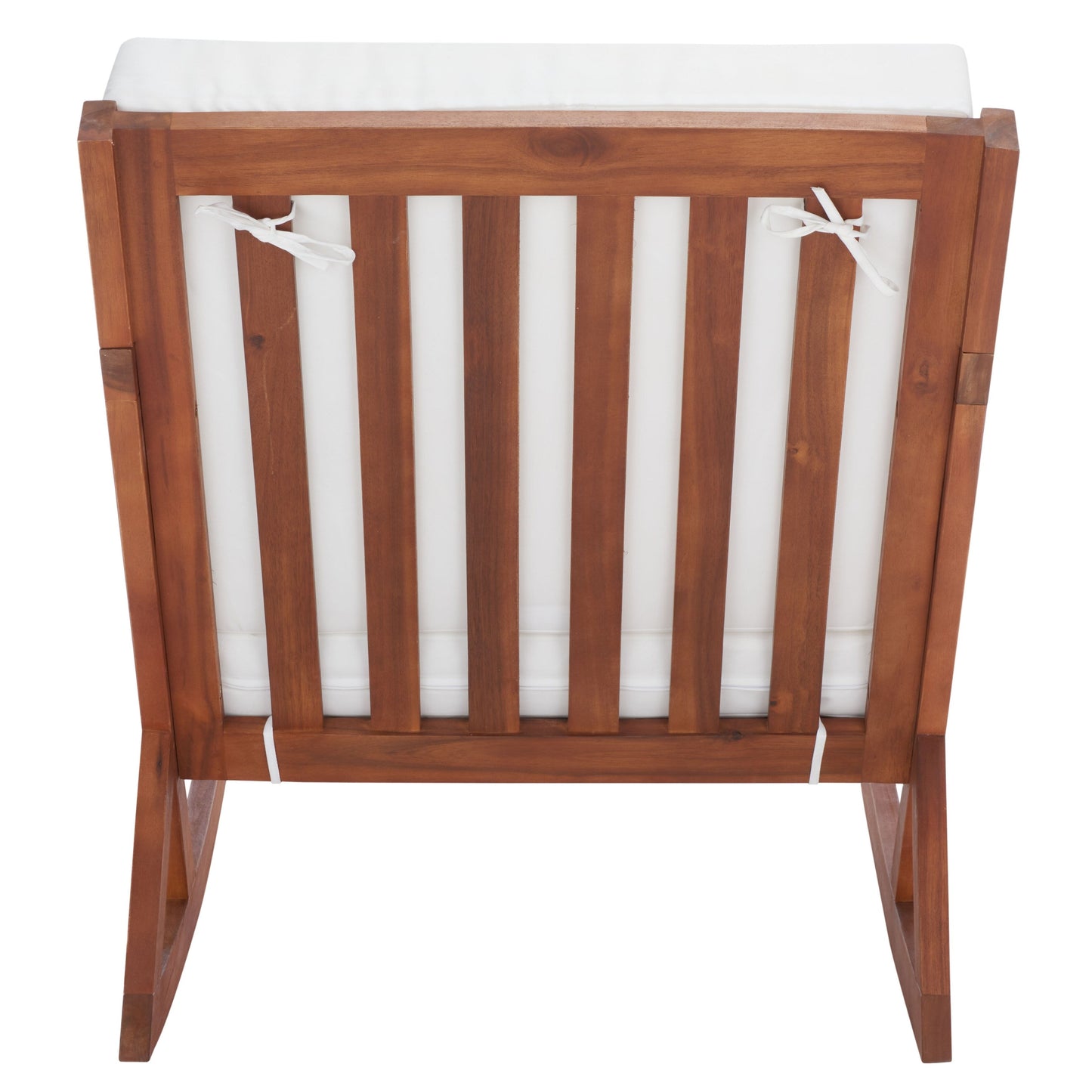 Sedia a dondolo da esterno Makaila di SAFAVIEH con cuscino - 66L x 79P x 97H (cm)
