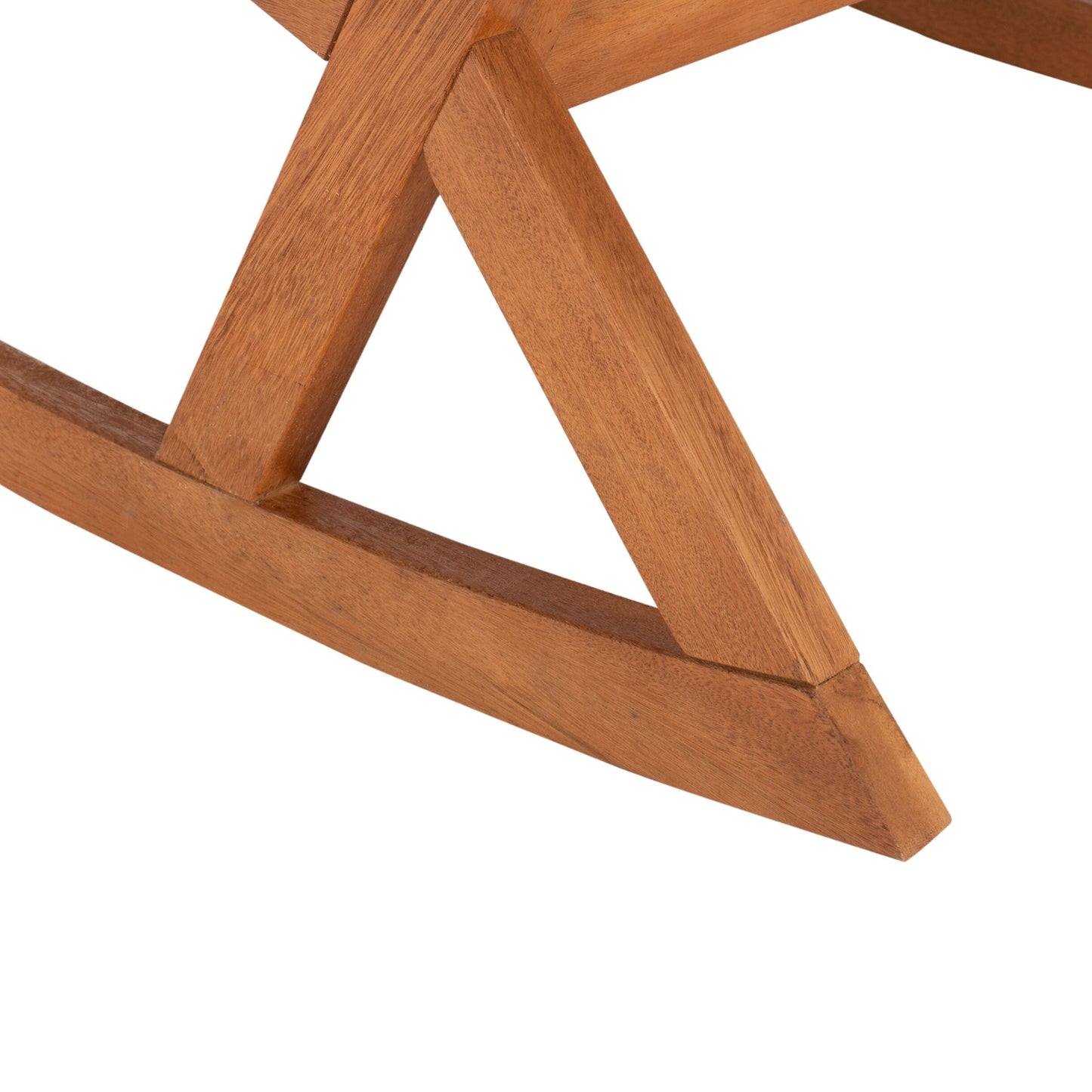 Sedia a dondolo da esterno Makaila di SAFAVIEH con cuscino - 66L x 79P x 97H (cm)