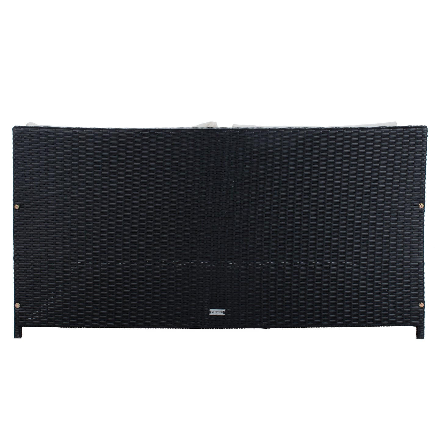 Daybed da esterno in vimini Taniyah di SAFAVIEH con cuscini e imbottiture - 53L x 28P x 62H