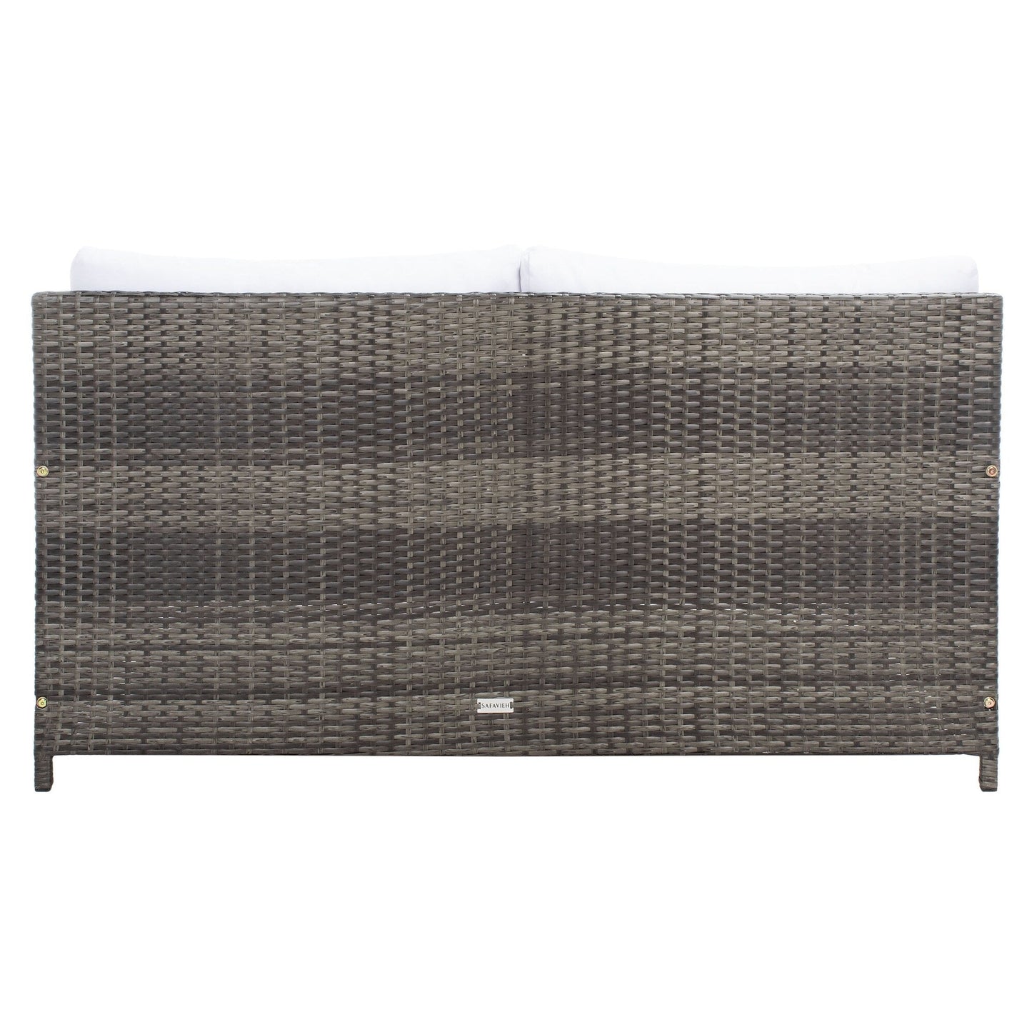 Daybed da esterno in vimini Taniyah di SAFAVIEH con cuscini e imbottiture - 53L x 28P x 62H