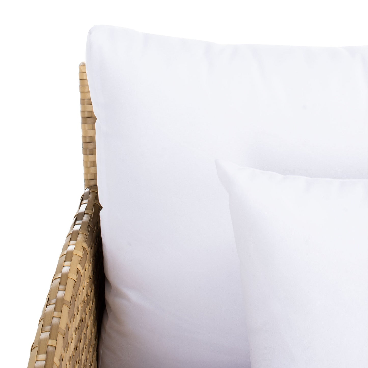 Daybed da esterno in vimini Taniyah di SAFAVIEH con cuscini e imbottiture - 53L x 28P x 62H