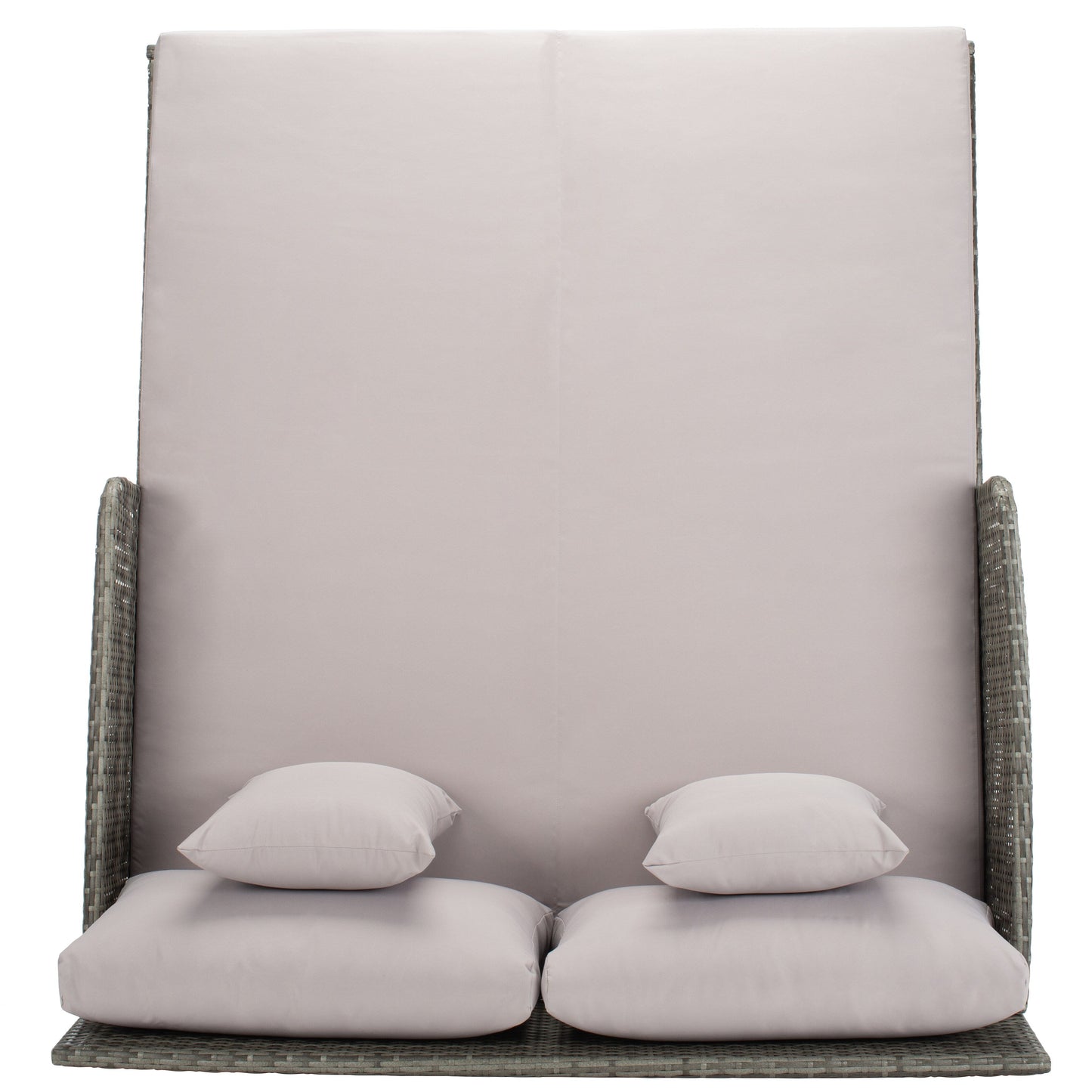 Daybed da esterno in vimini Taniyah di SAFAVIEH con cuscini e imbottiture - 53L x 28P x 62H
