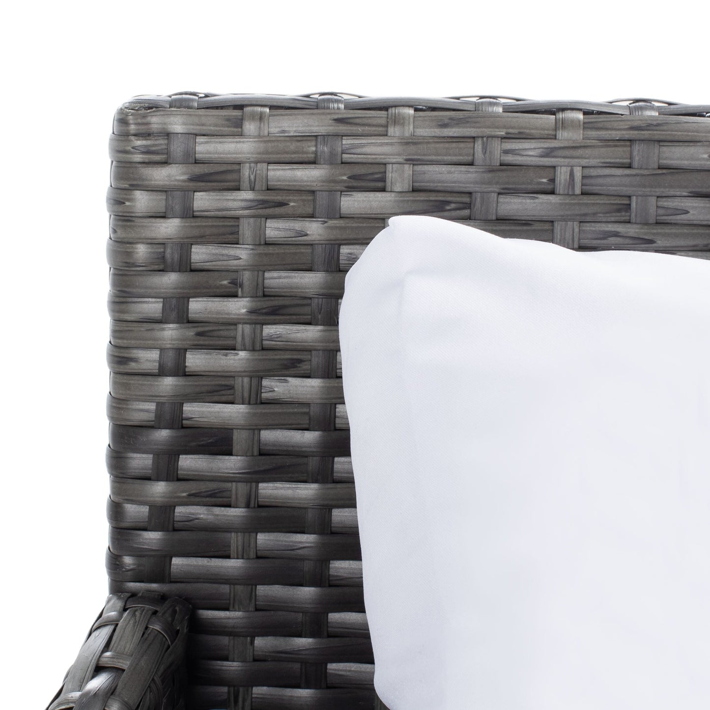 Daybed da esterno in vimini Taniyah di SAFAVIEH con cuscini e imbottiture - 53L x 28P x 62H