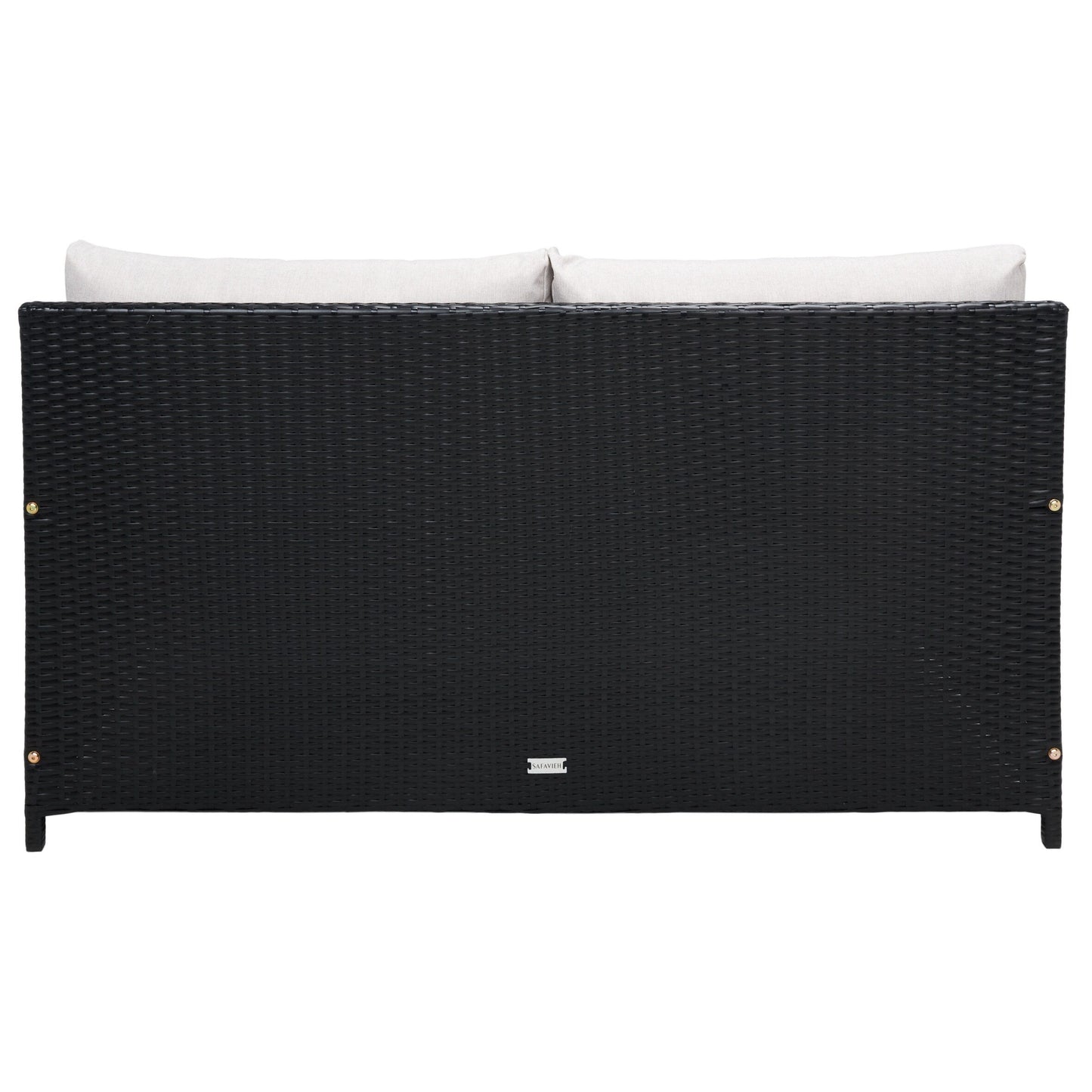 Daybed da esterno in vimini Taniyah di SAFAVIEH con cuscini e imbottiture - 53L x 28P x 62H