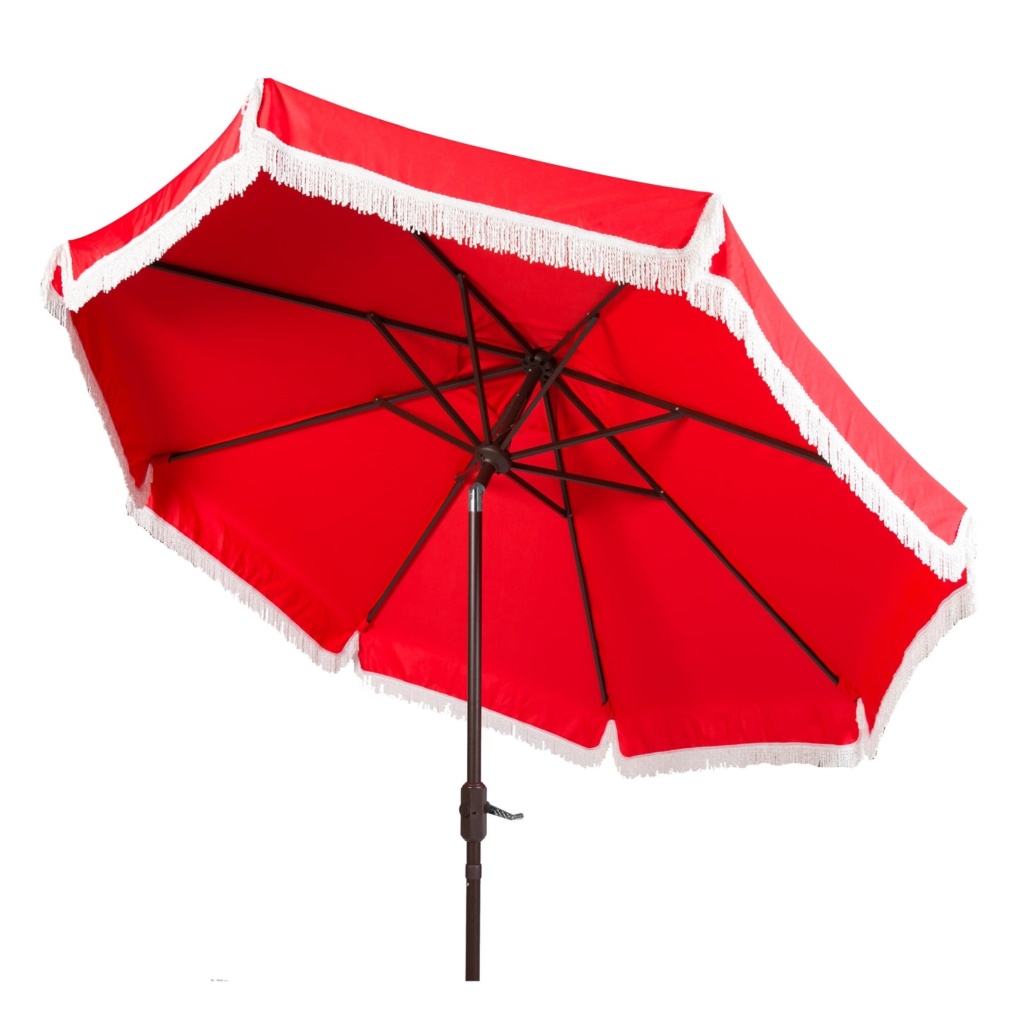 Paraschermo da esterno SAFAVIEH Ronette Fringe da 2,7 m con manovella