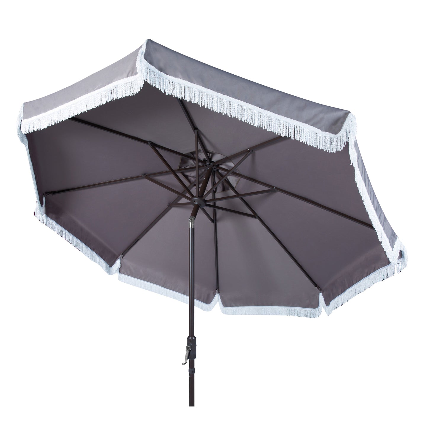 Paraschermo da esterno SAFAVIEH Ronette Fringe da 2,7 m con manovella