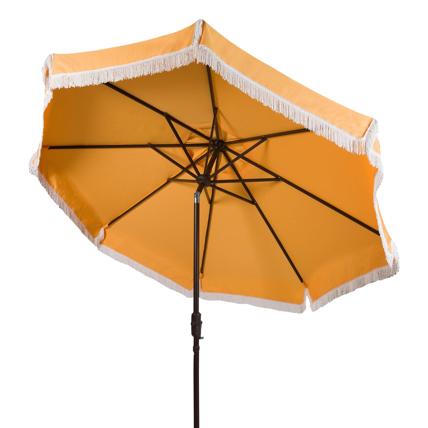 Paraschermo da esterno SAFAVIEH Ronette Fringe da 2,7 m con manovella