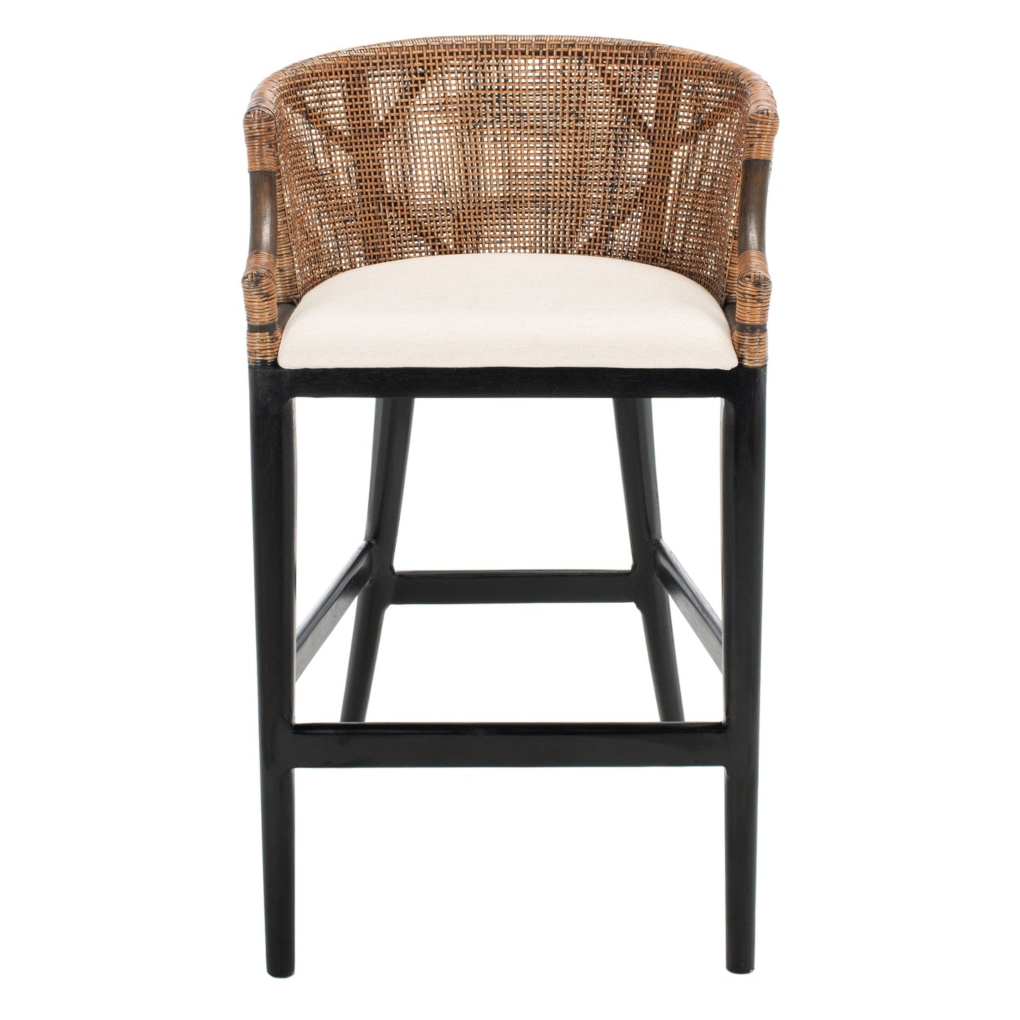 SAFAVIEH Virona sgabello da bar in vimini da 76 cm - 56,5 L x 52 P x 99 A - 56,5Lx52Px99A