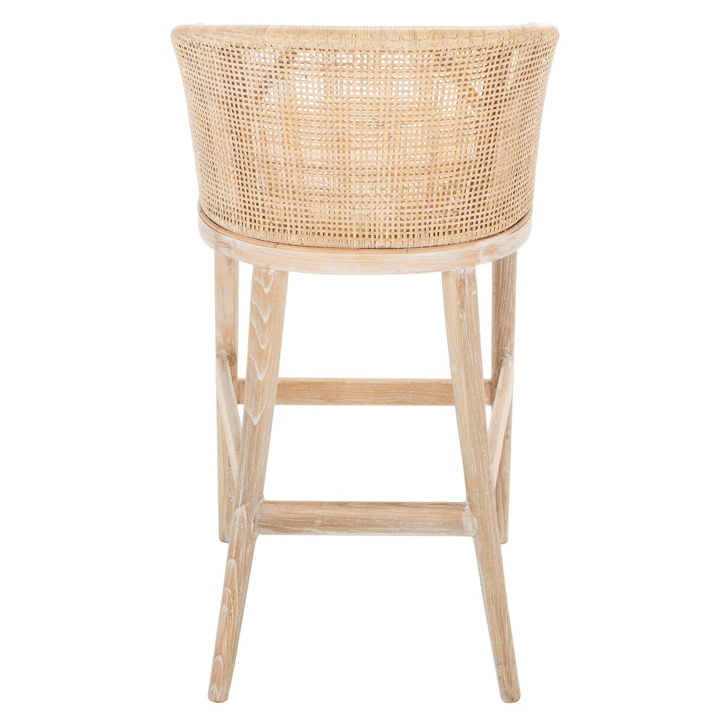 SAFAVIEH Virona sgabello da bar in vimini da 76 cm - 56,5 L x 52 P x 99 A - 56,5Lx52Px99A