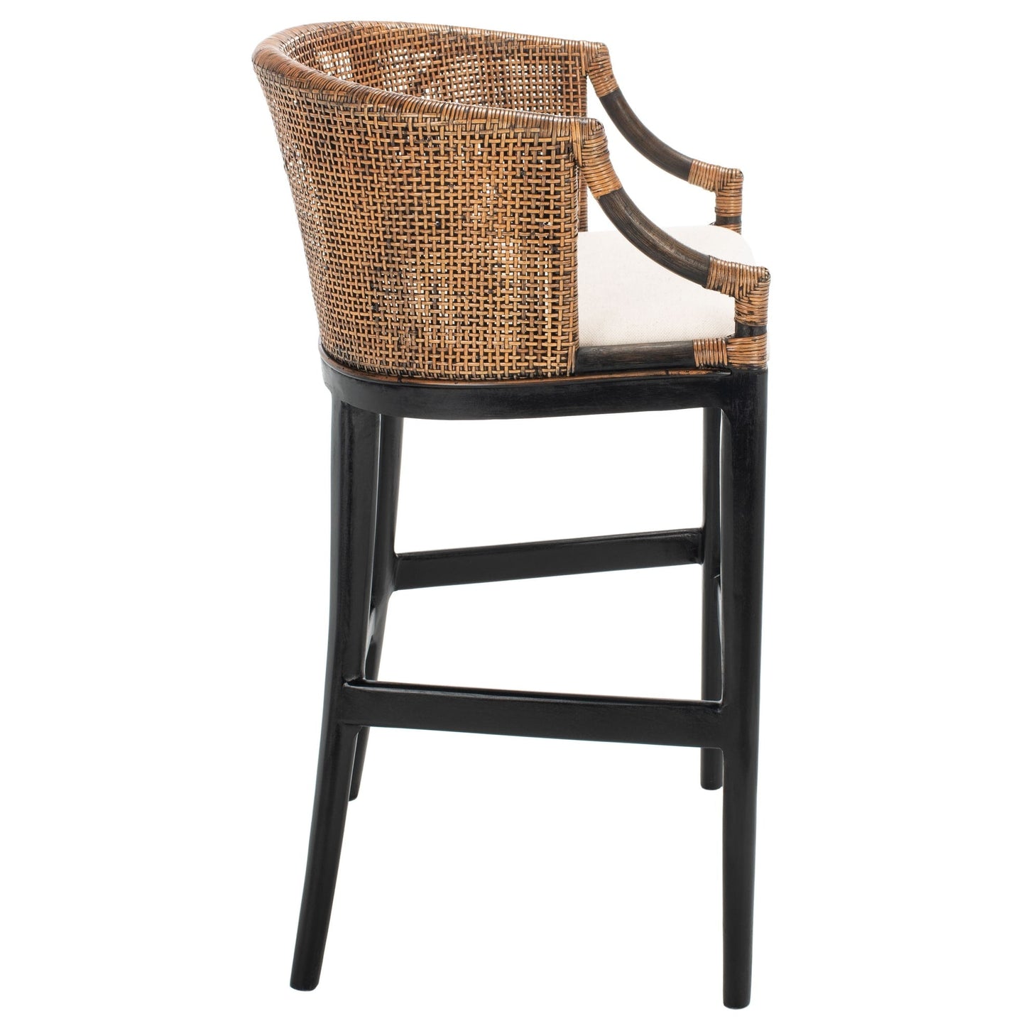 SAFAVIEH Virona sgabello da bar in vimini da 76 cm - 56,5 L x 52 P x 99 A - 56,5Lx52Px99A