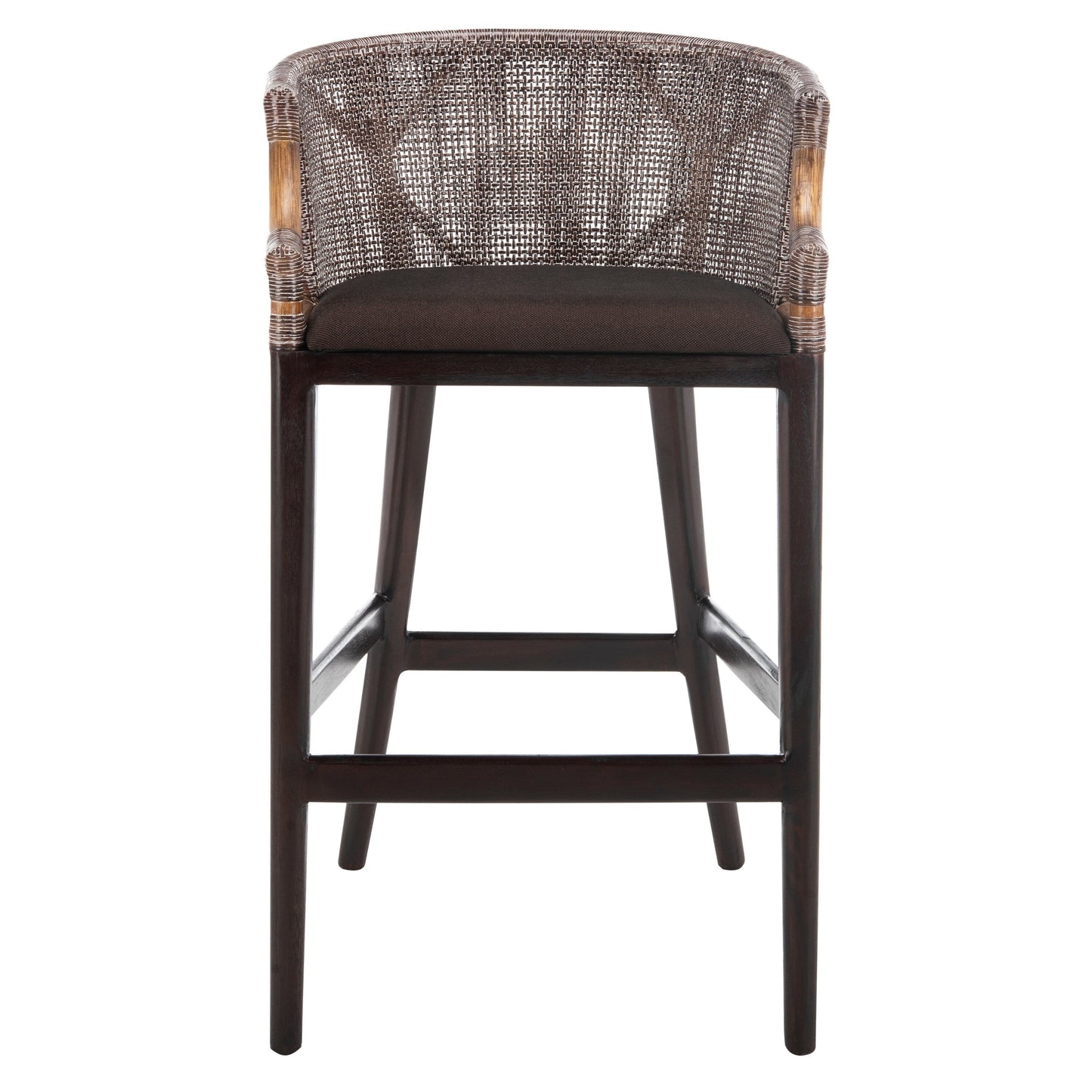 SAFAVIEH Virona sgabello da bar in vimini da 76 cm - 56,5 L x 52 P x 99 A - 56,5Lx52Px99A