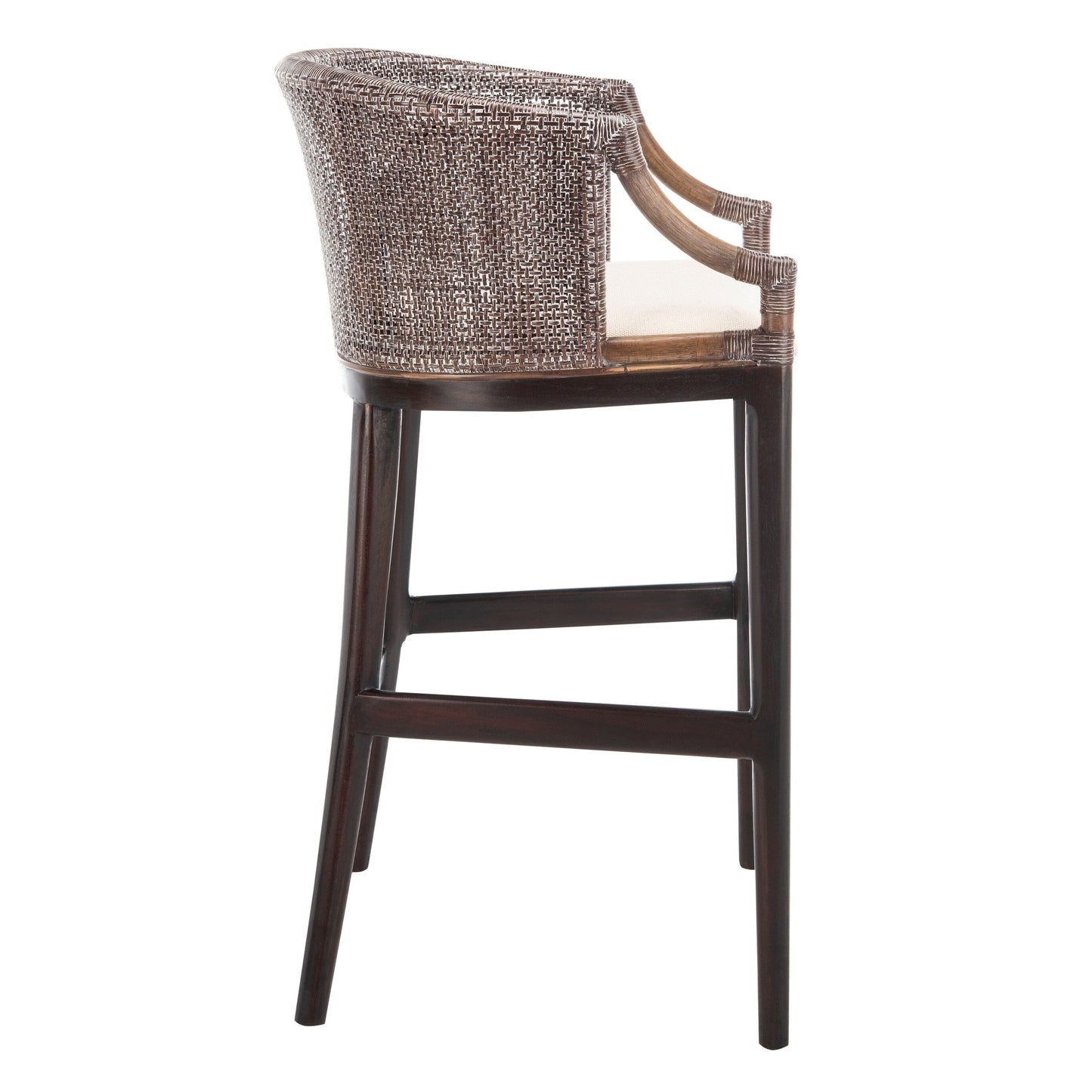 SAFAVIEH Virona sgabello da bar in vimini da 76 cm - 56,5 L x 52 P x 99 A - 56,5Lx52Px99A