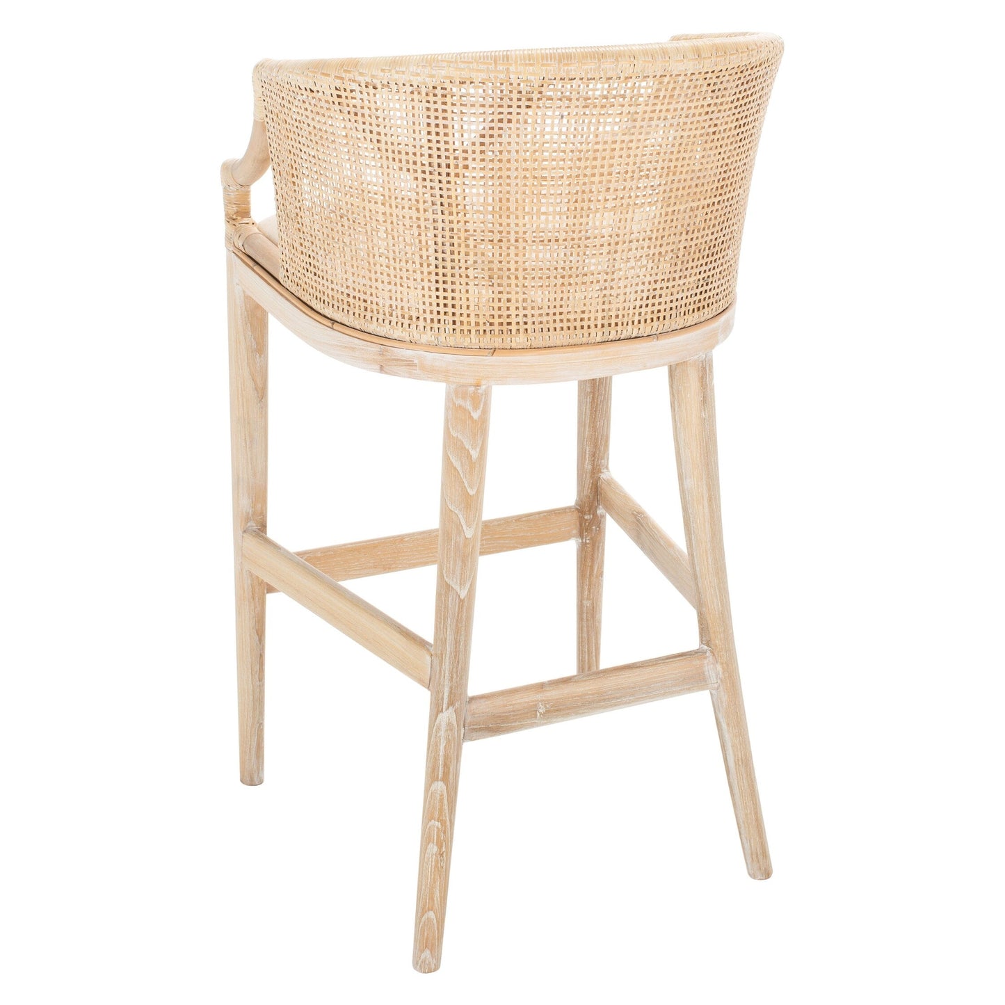 SAFAVIEH Virona sgabello da bar in vimini da 76 cm - 56,5 L x 52 P x 99 A - 56,5Lx52Px99A