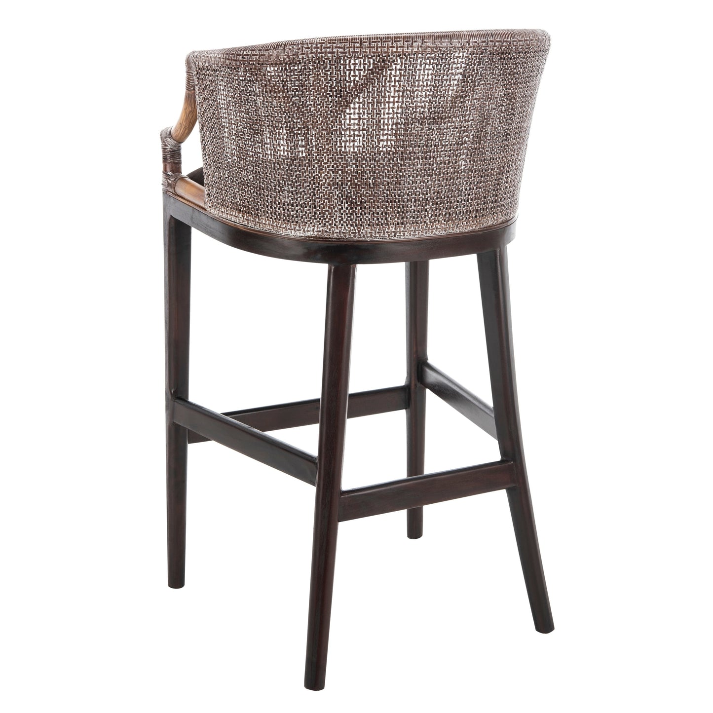 SAFAVIEH Virona sgabello da bar in vimini da 76 cm - 56,5 L x 52 P x 99 A - 56,5Lx52Px99A