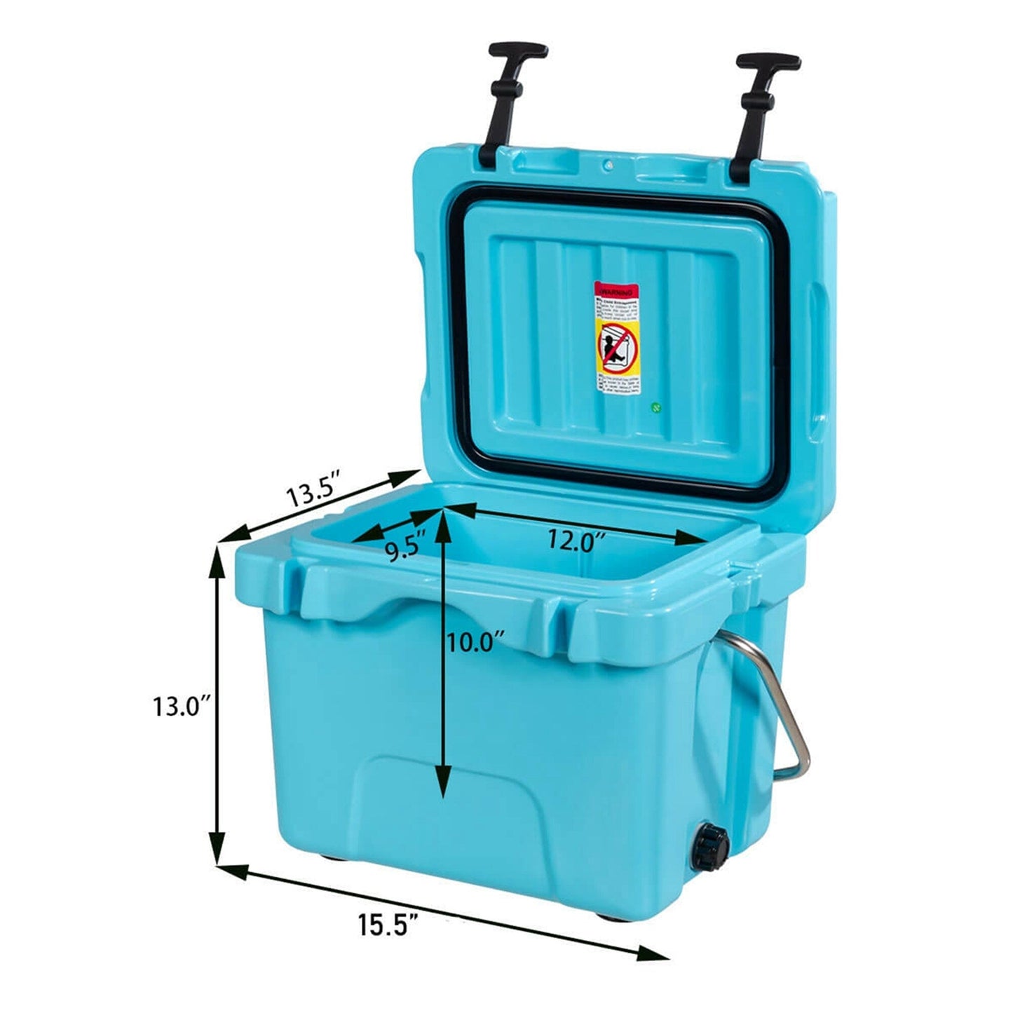 SKTAKOL 16 Quart Cooler Portable Ice Chest Leak-Proof 24 Cans Ice - Vedi dettagli