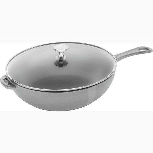 STAUB Padella Daily in ghisa da 2,9 litri con coperchio in vetro