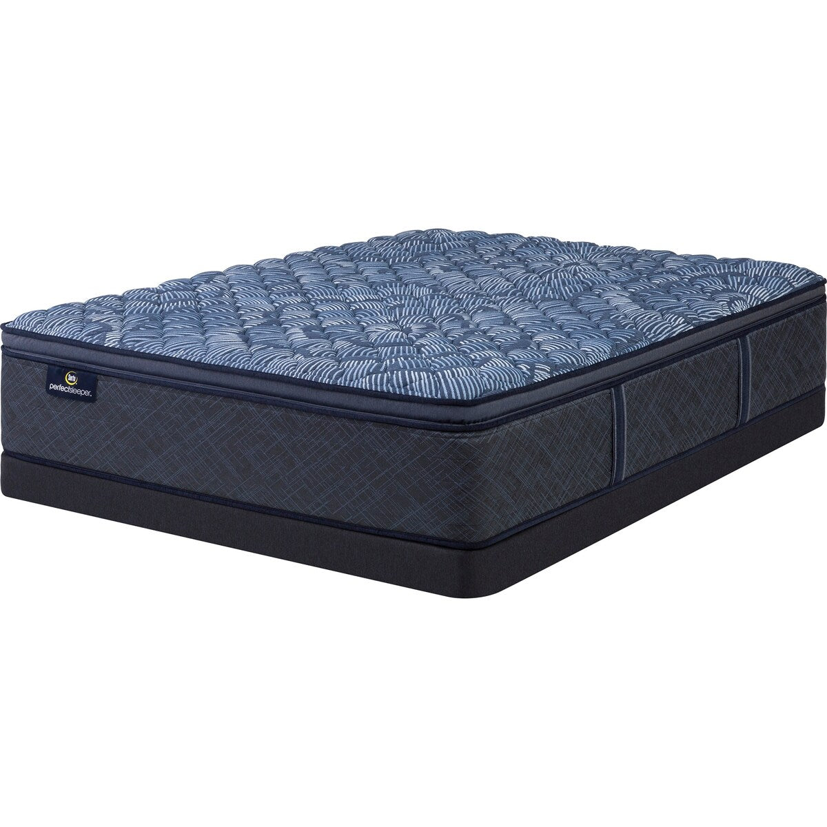 Set materasso Serta Perfect Sleeper Oasis Sleep 14.5 con strato superiore a imbottitura soffice e struttura rigida.