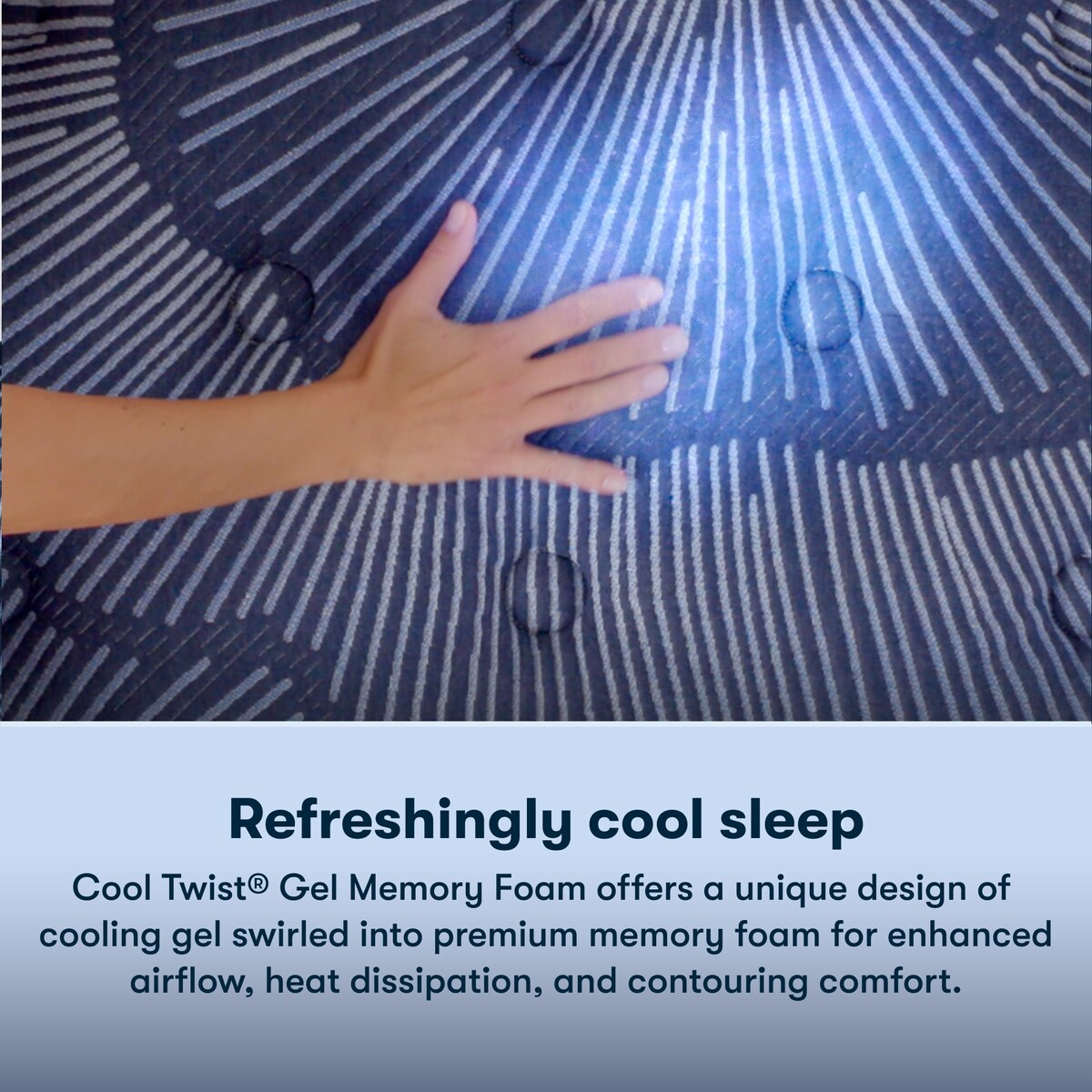 Materasso Serta Perfect Sleeper Oasis Sleep 14.5 con strato superiore imbottito di media durezza