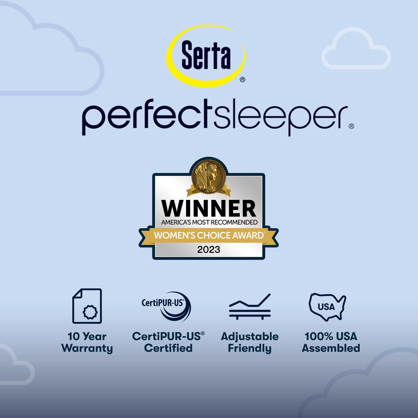 Materasso Serta Perfect Sleeper Oasis Sleep 15 con strato superiore in morbido piumino