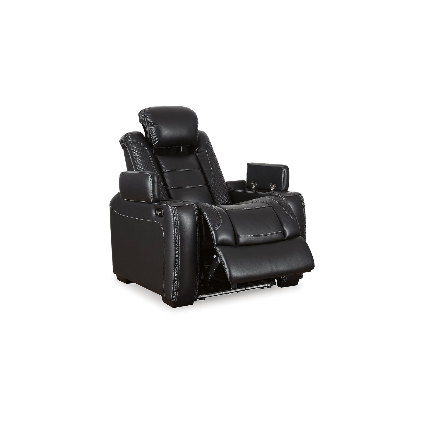 Signature Design by Ashley Party Time, set di 3 posti a sedere per home theater, colore nero.