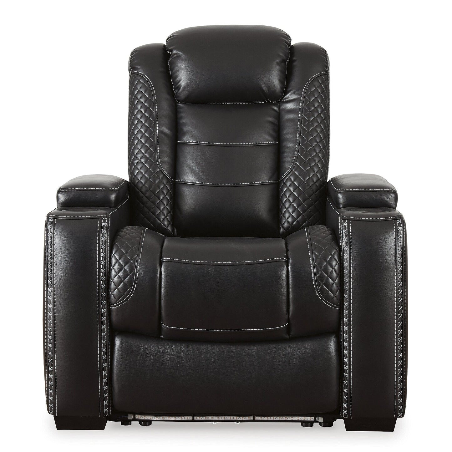 Sedia reclinabile nera con meccanismo di sollevamento elettrico "Party Time" di Signature Design by Ashley