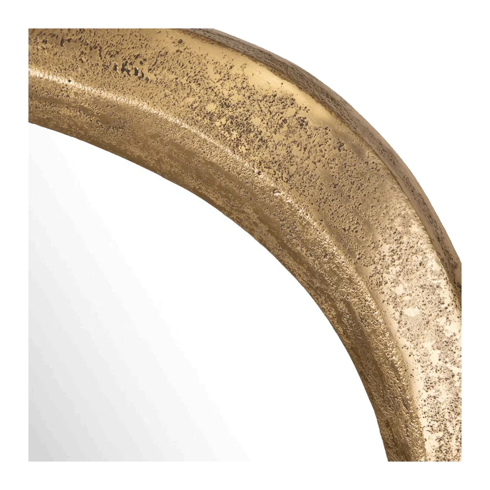 Specchio Silhouette in ottone