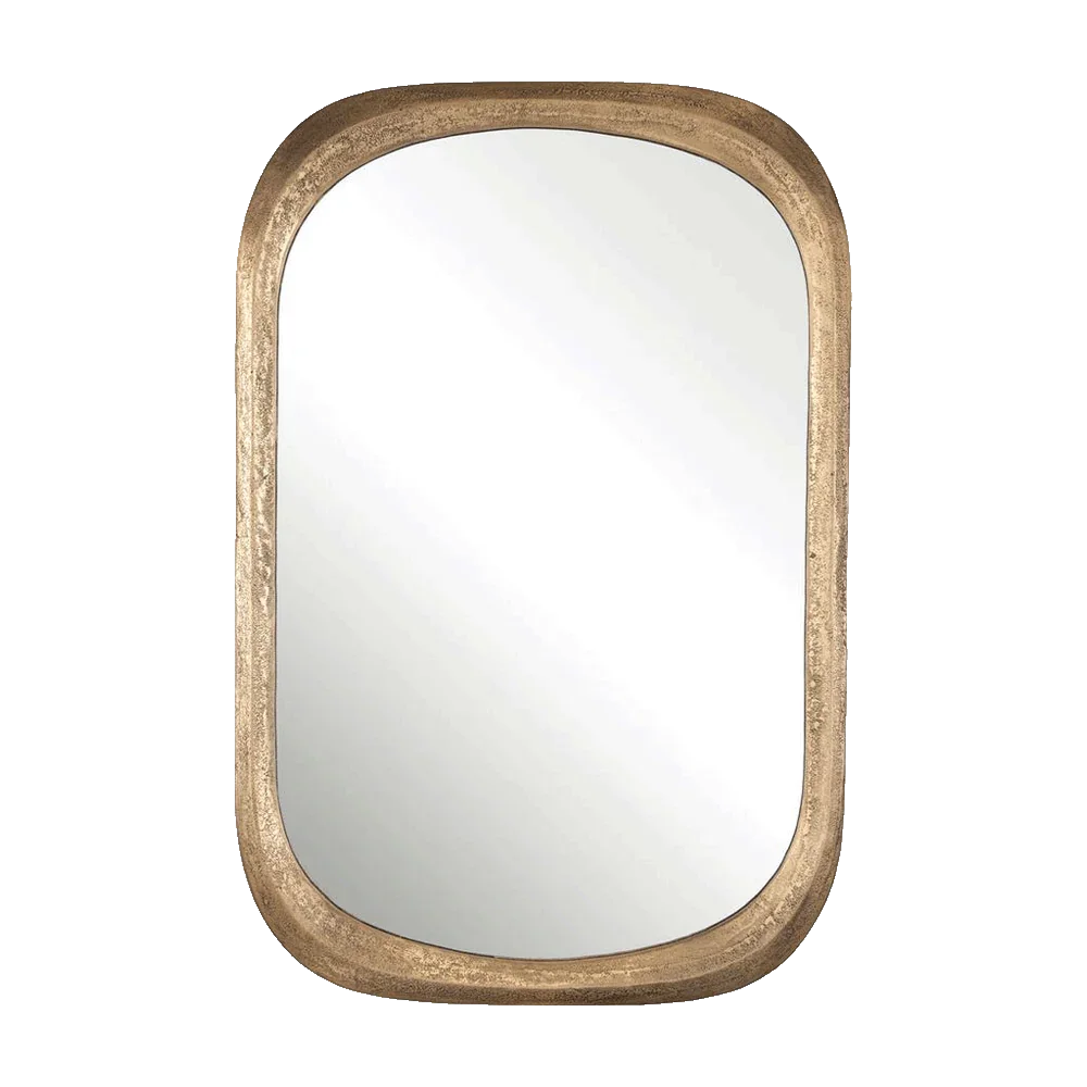 Specchio Silhouette in ottone