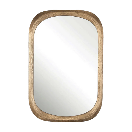 Specchio Silhouette in ottone