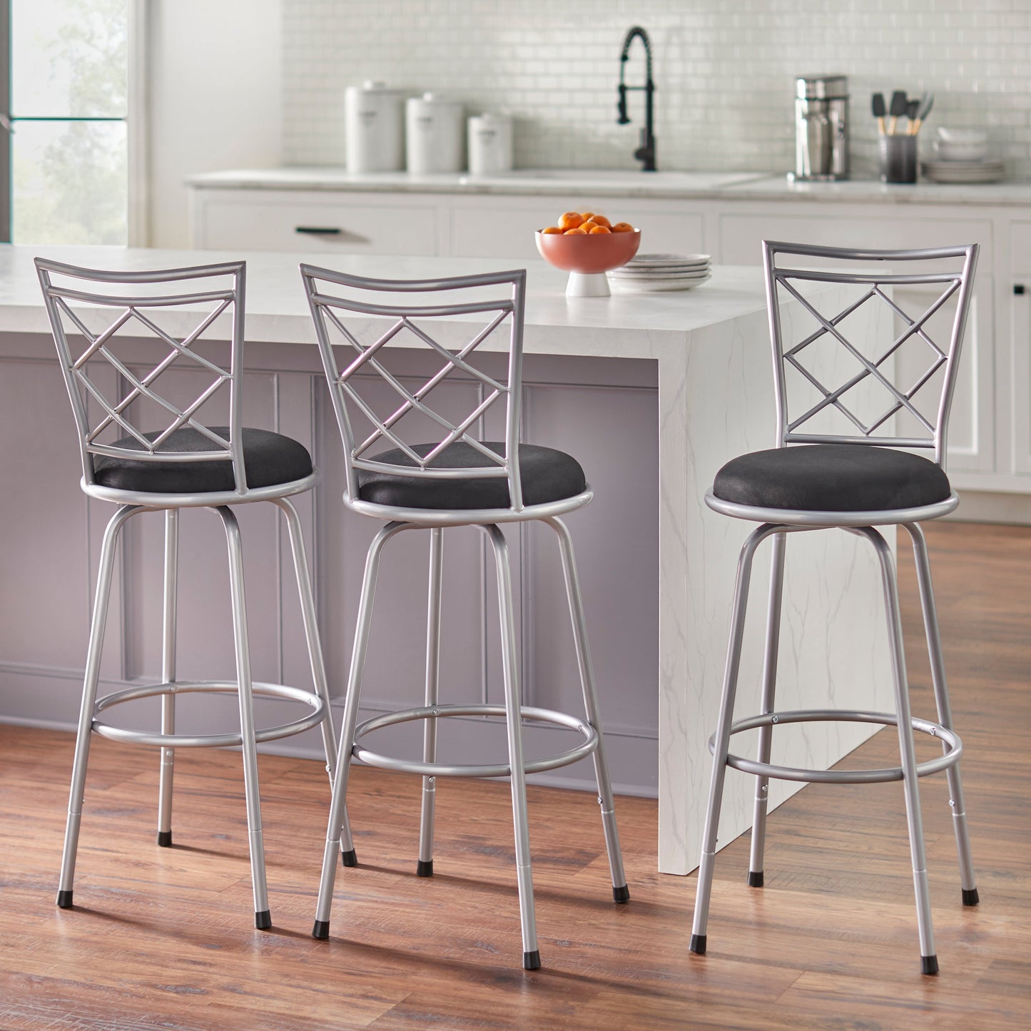 Sgabelli girevoli regolabili in altezza Simple Living Alyssa (confezione da 3)