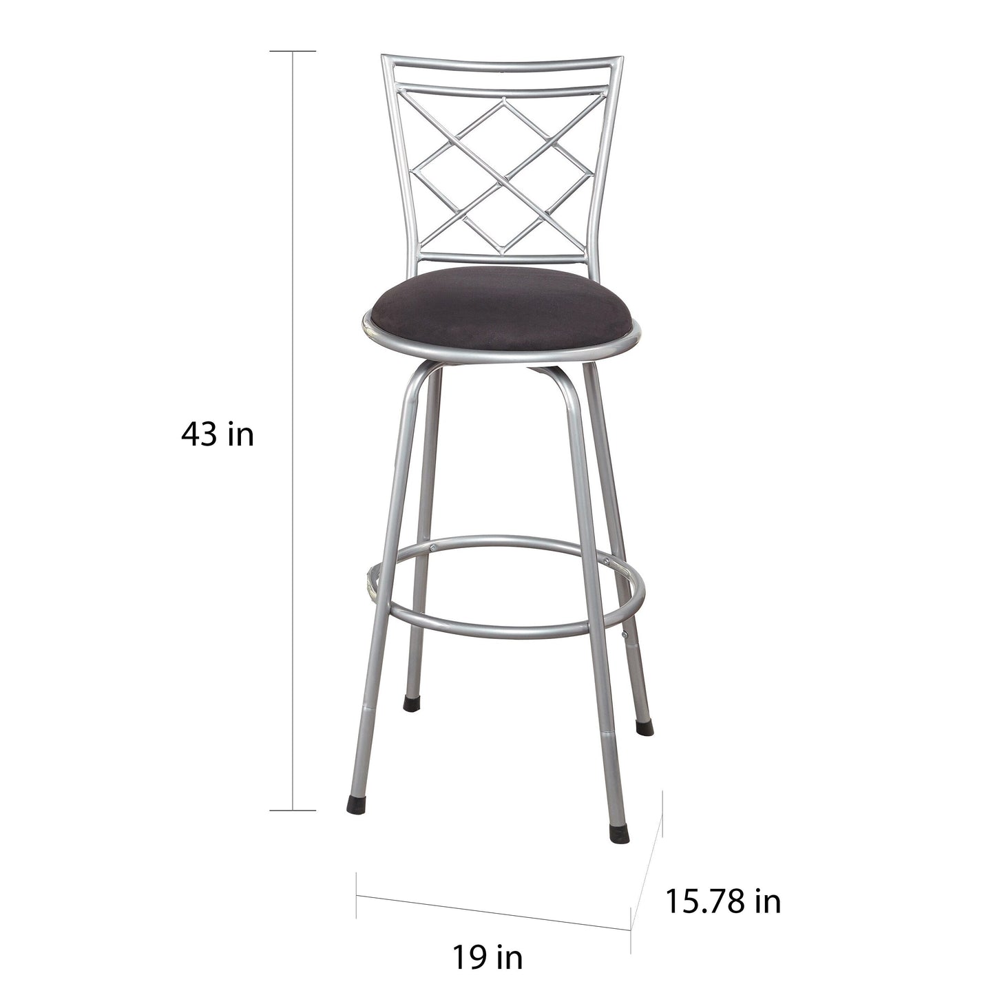 Sgabelli girevoli regolabili in altezza Simple Living Alyssa (confezione da 3)